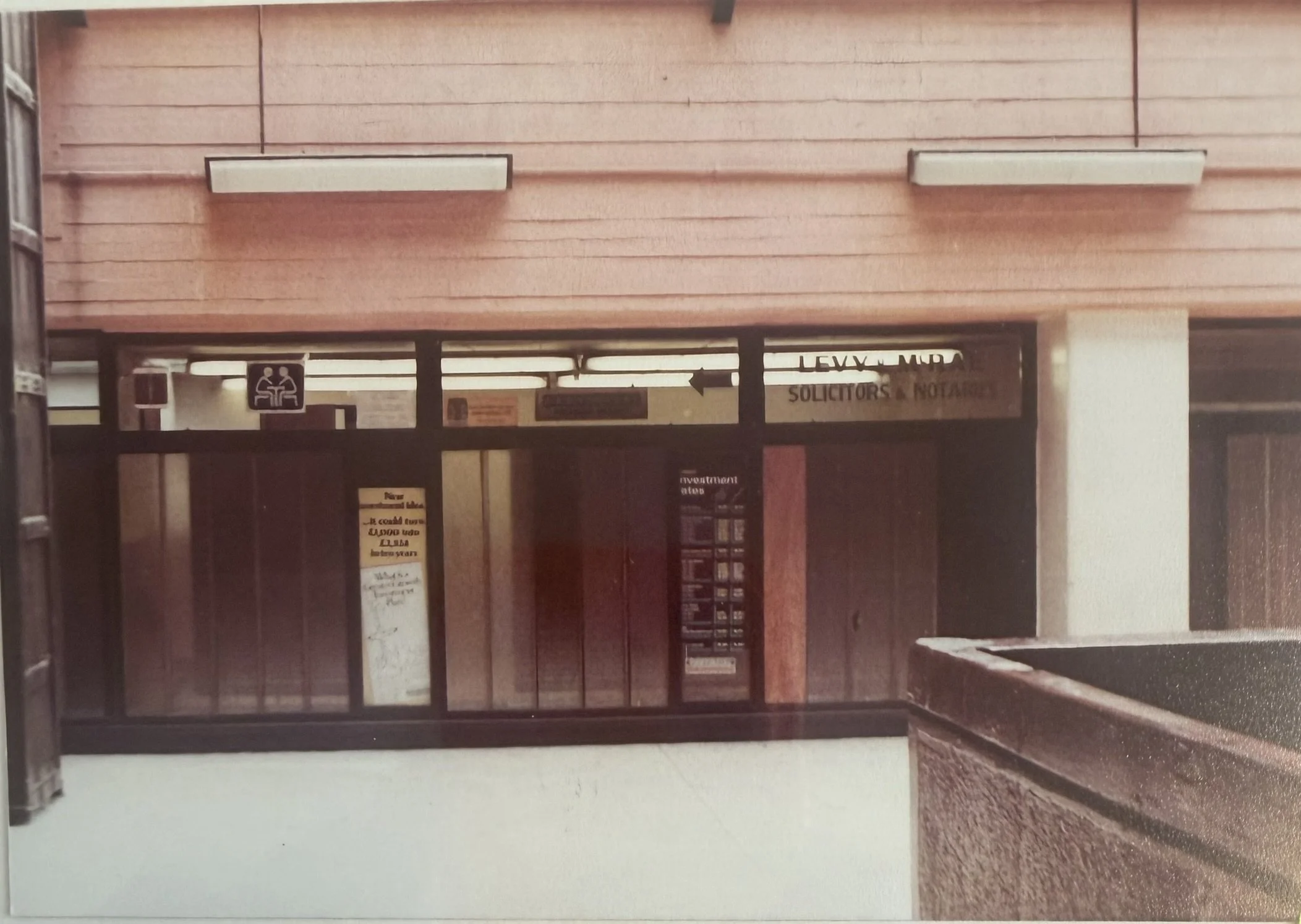 Offices on the third floor (Allander Walk) - these were later removed and bricked up