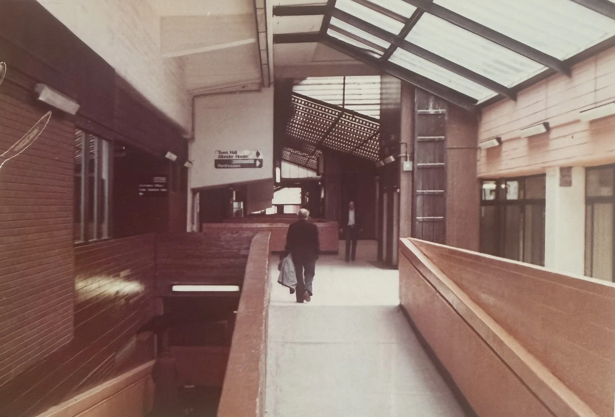 Shot from the top of the ramp on Allander Walk.