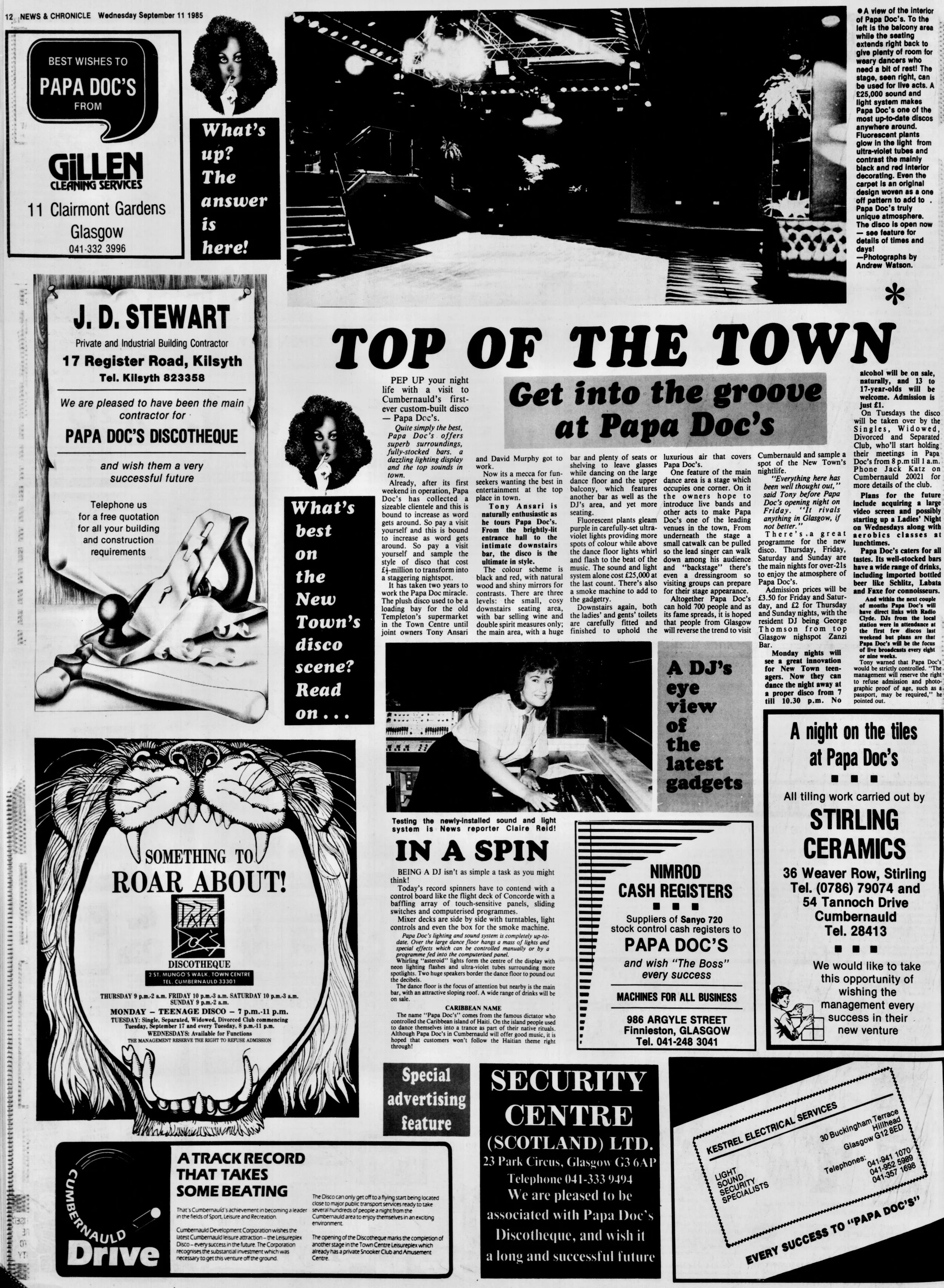 Papa Doc's Sep 1985