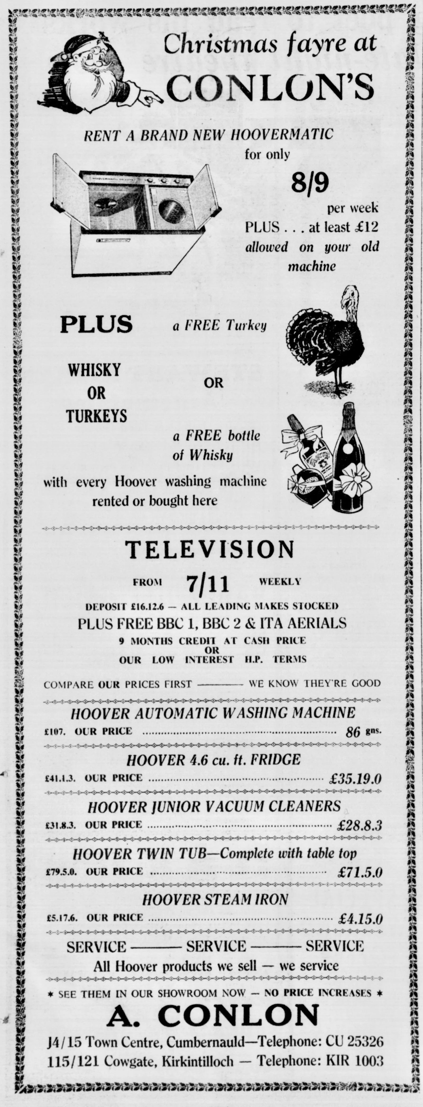 Conlons Dec 1968