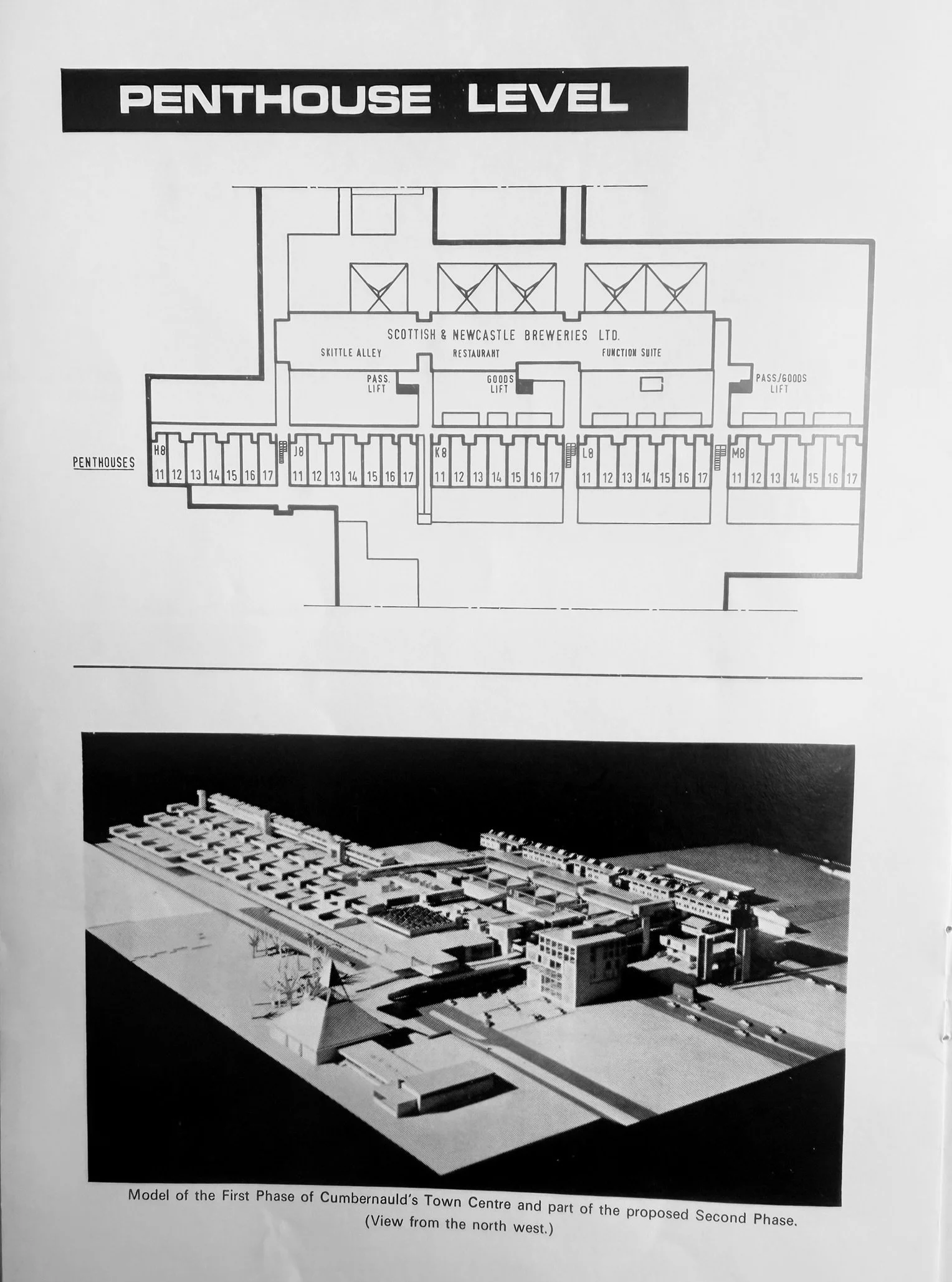 Map of Penthouse level; taken from Princess Margaret booklet