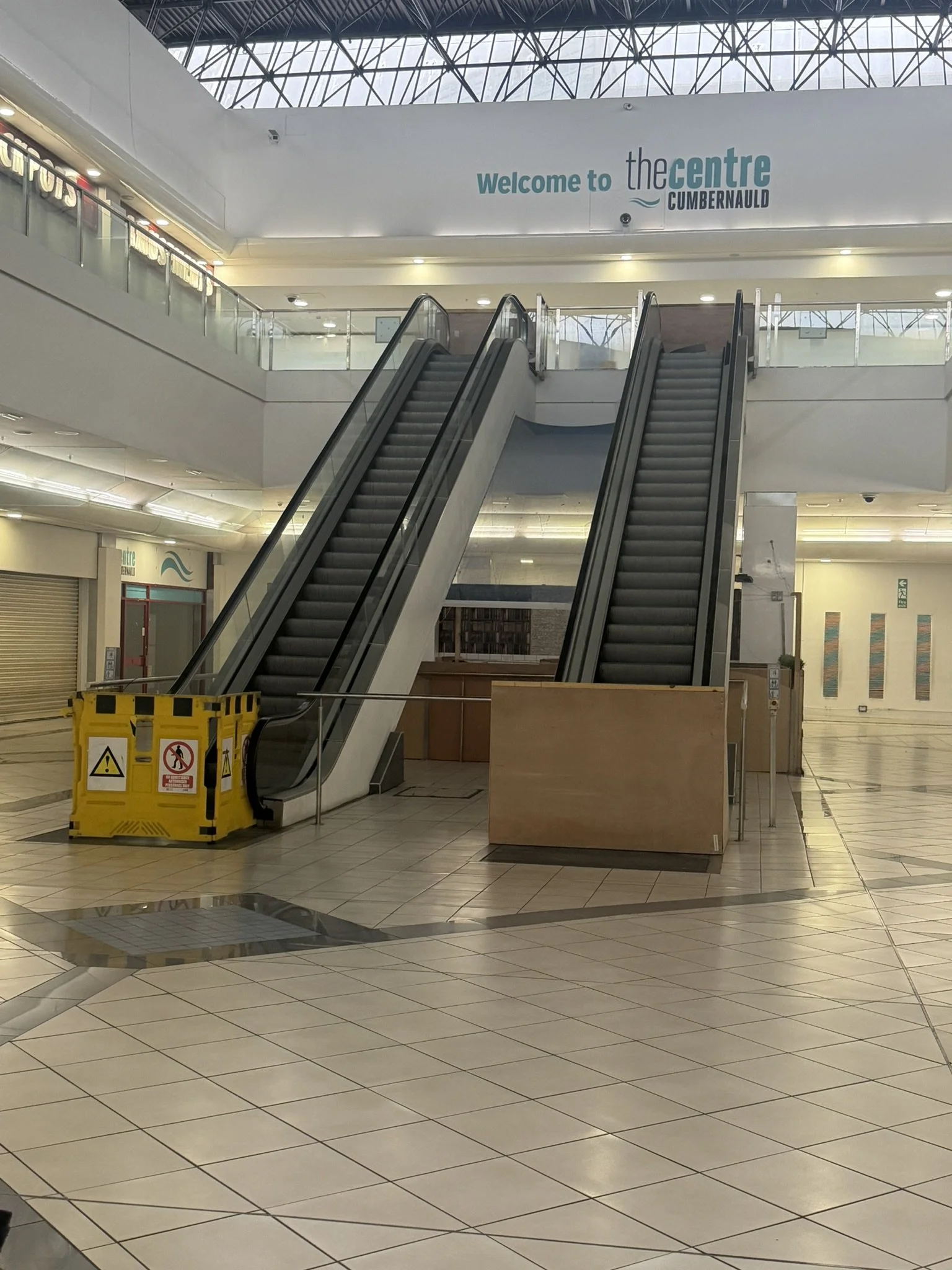 Escalators in Phase 4 - both now out of operation