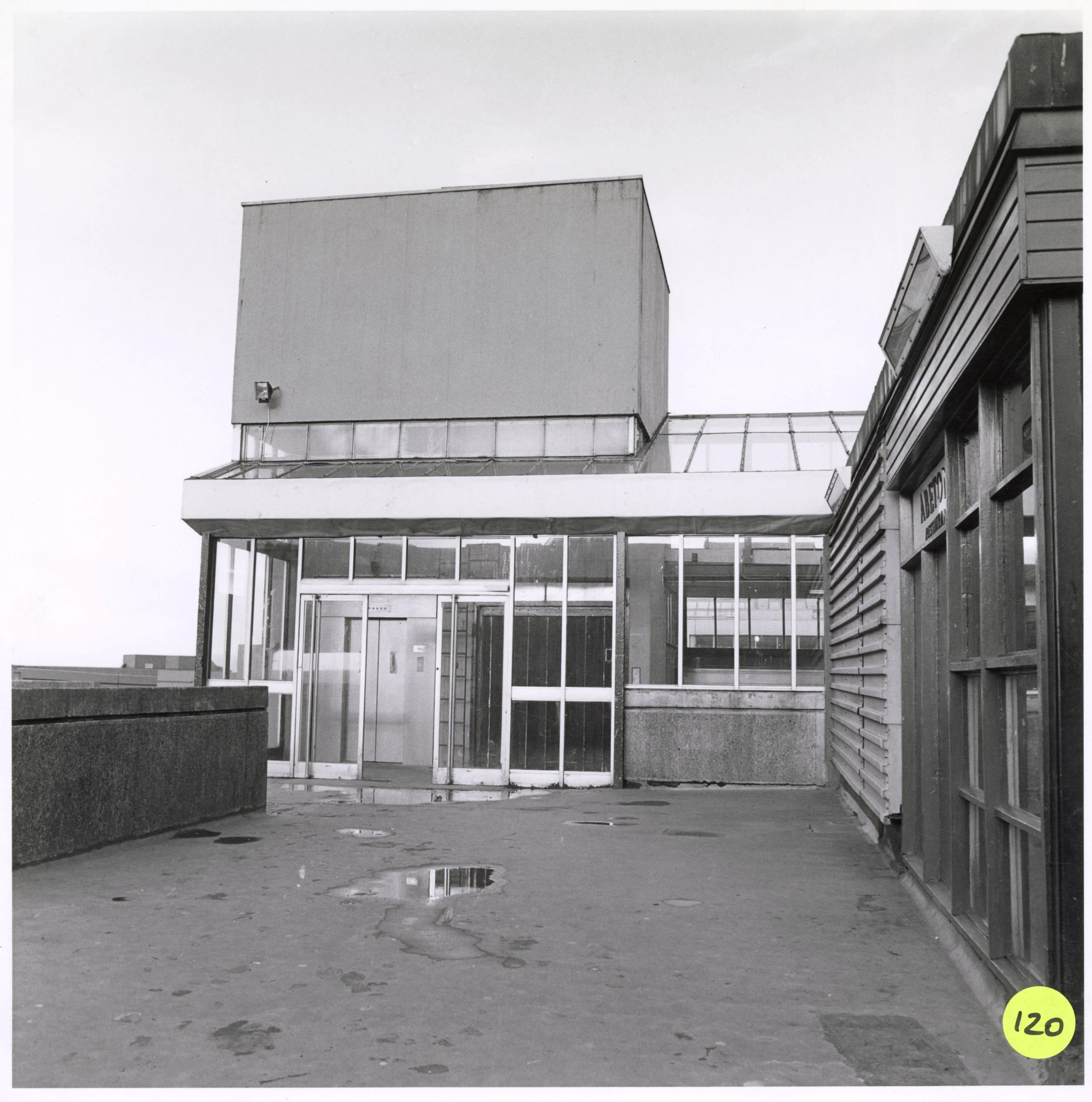 Rooftop outside The Abetone. Photo taken from CDC Collection, held in NLC Archives.