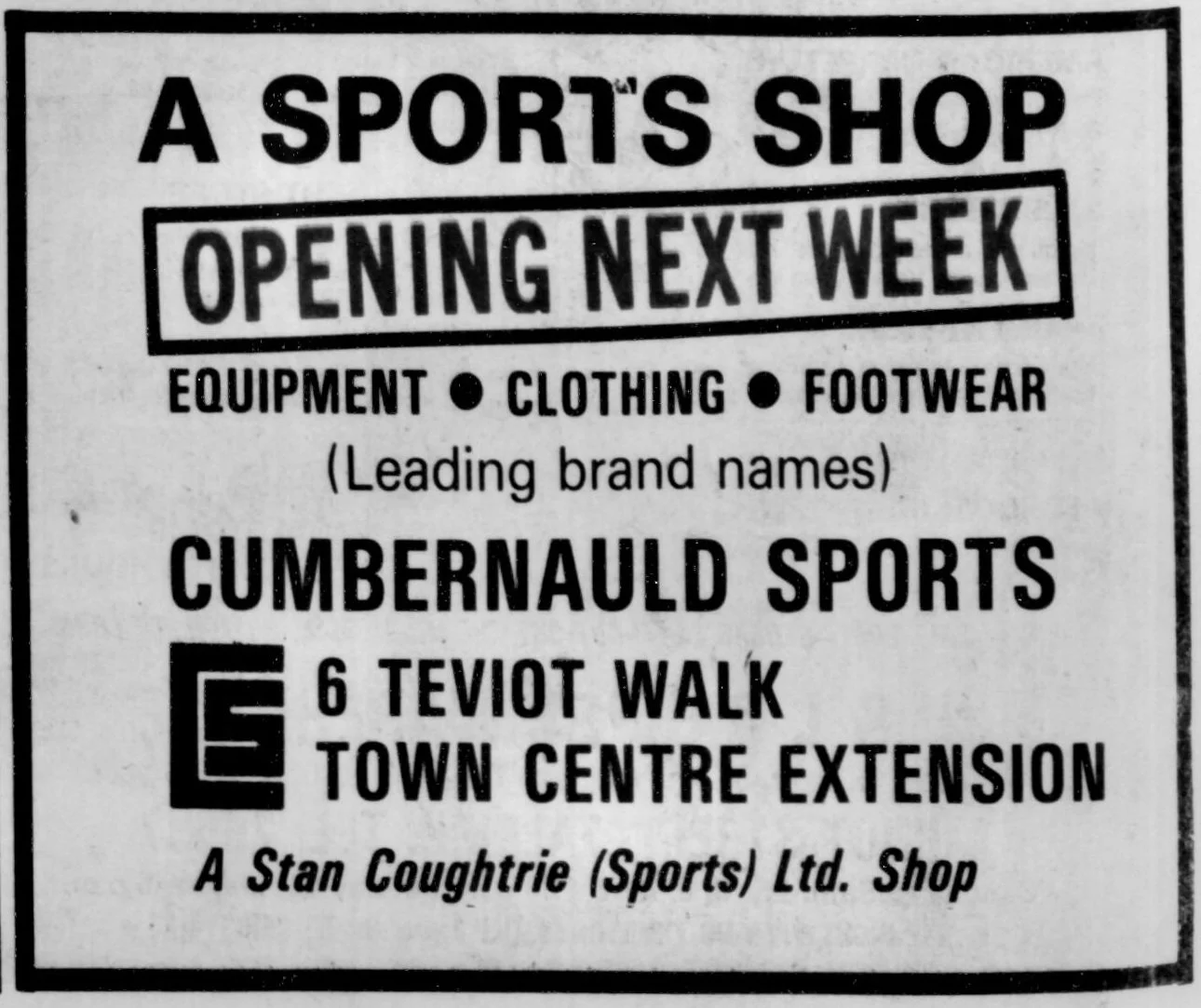 Cumbernauld Sports Dec 1980
