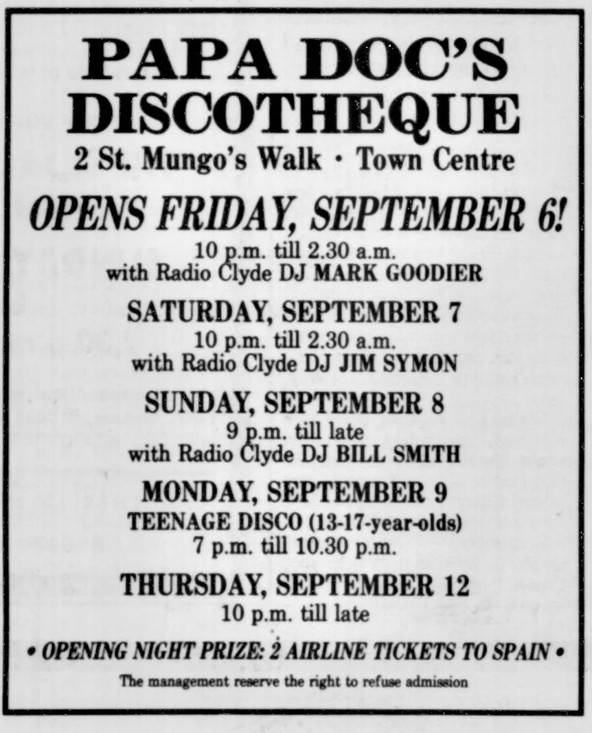 Papa Doc's Aug 1985