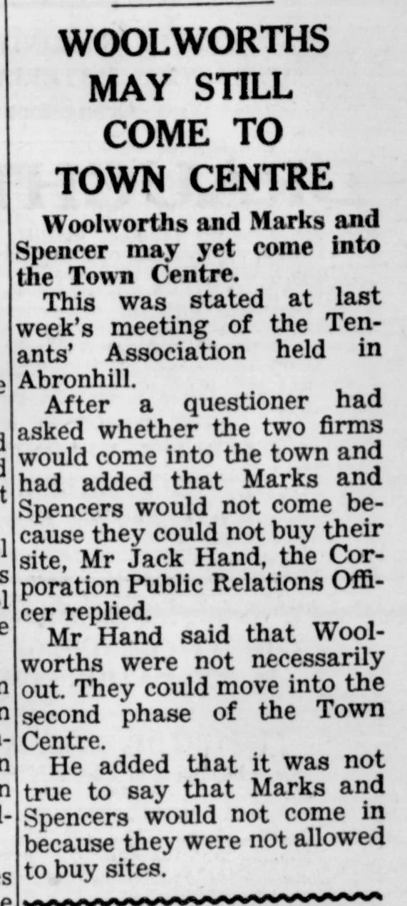Woolworths may still come Jan 1968