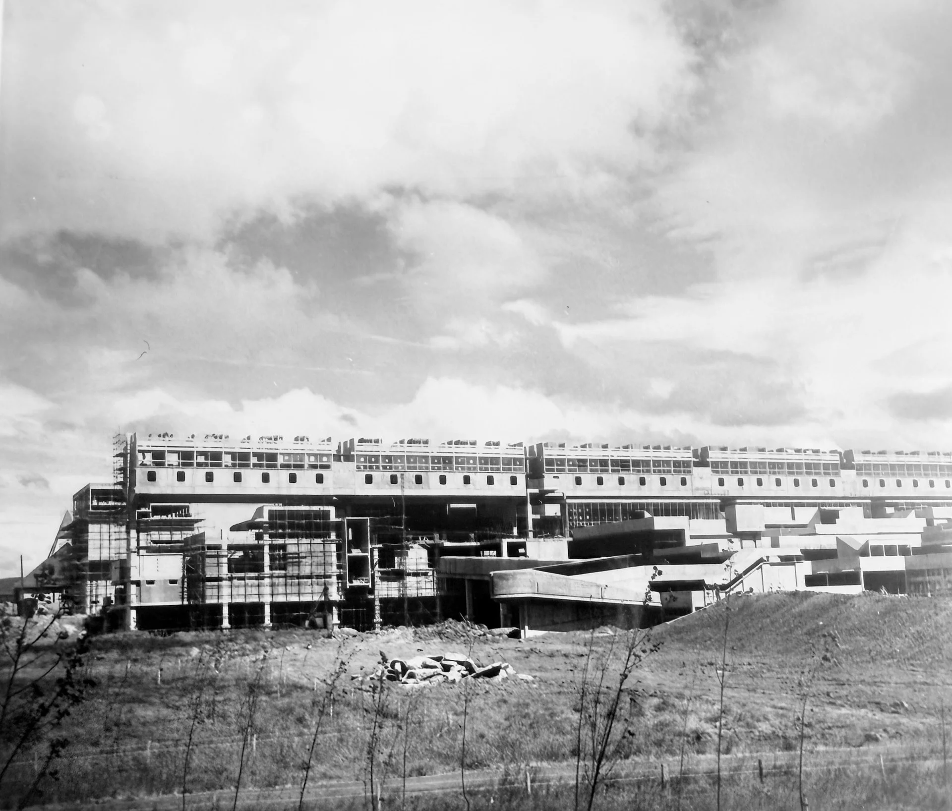 Town Centre under construction. Photo taken from CDC Collection, held in NLC Archives.