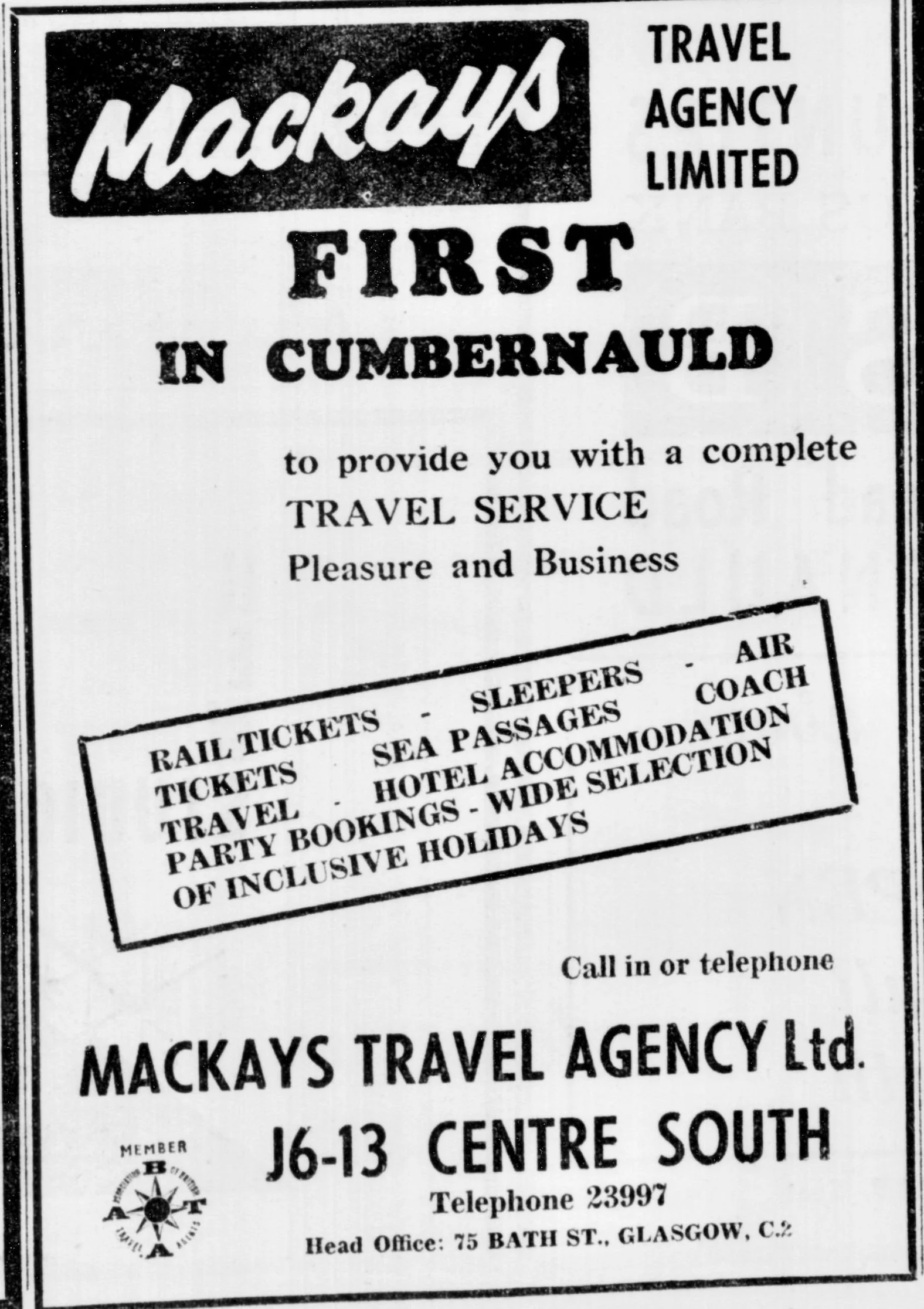Mackays Travel May 1967