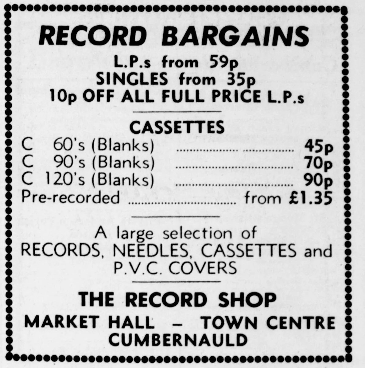 The Record Shop Feb 1973
