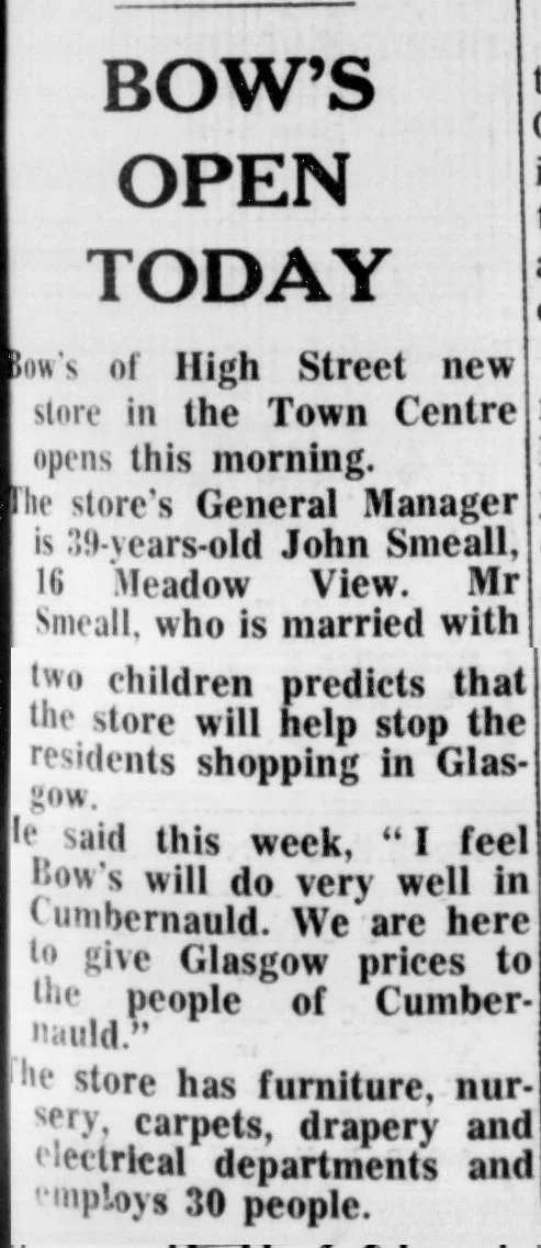 Bows opening Mar 1968