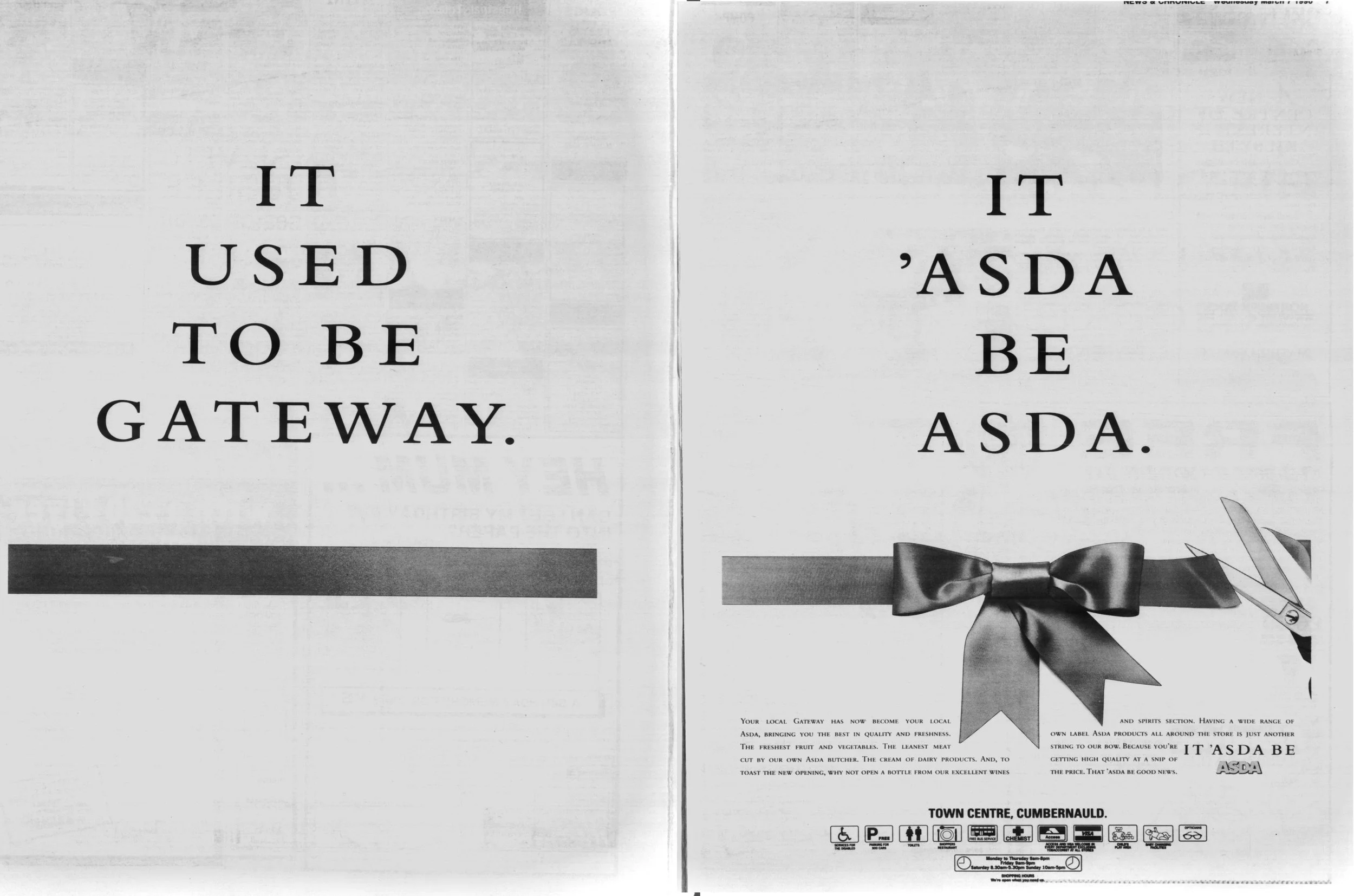 Gateway becomes Asda Mar 1990