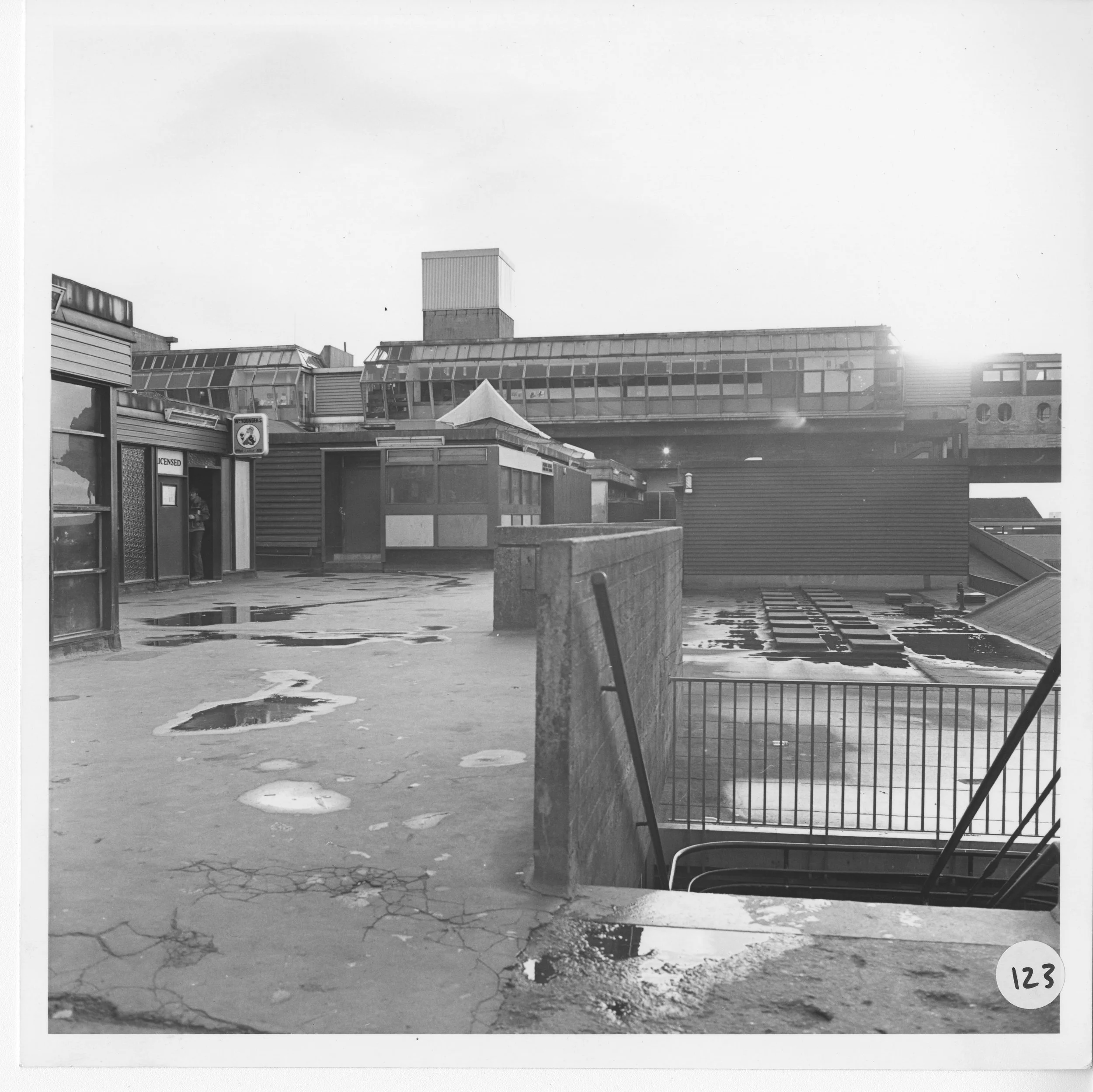 Staircase to rooftop leading to The Abetone. Photo taken from CDC Collection, held in NLC Archives.