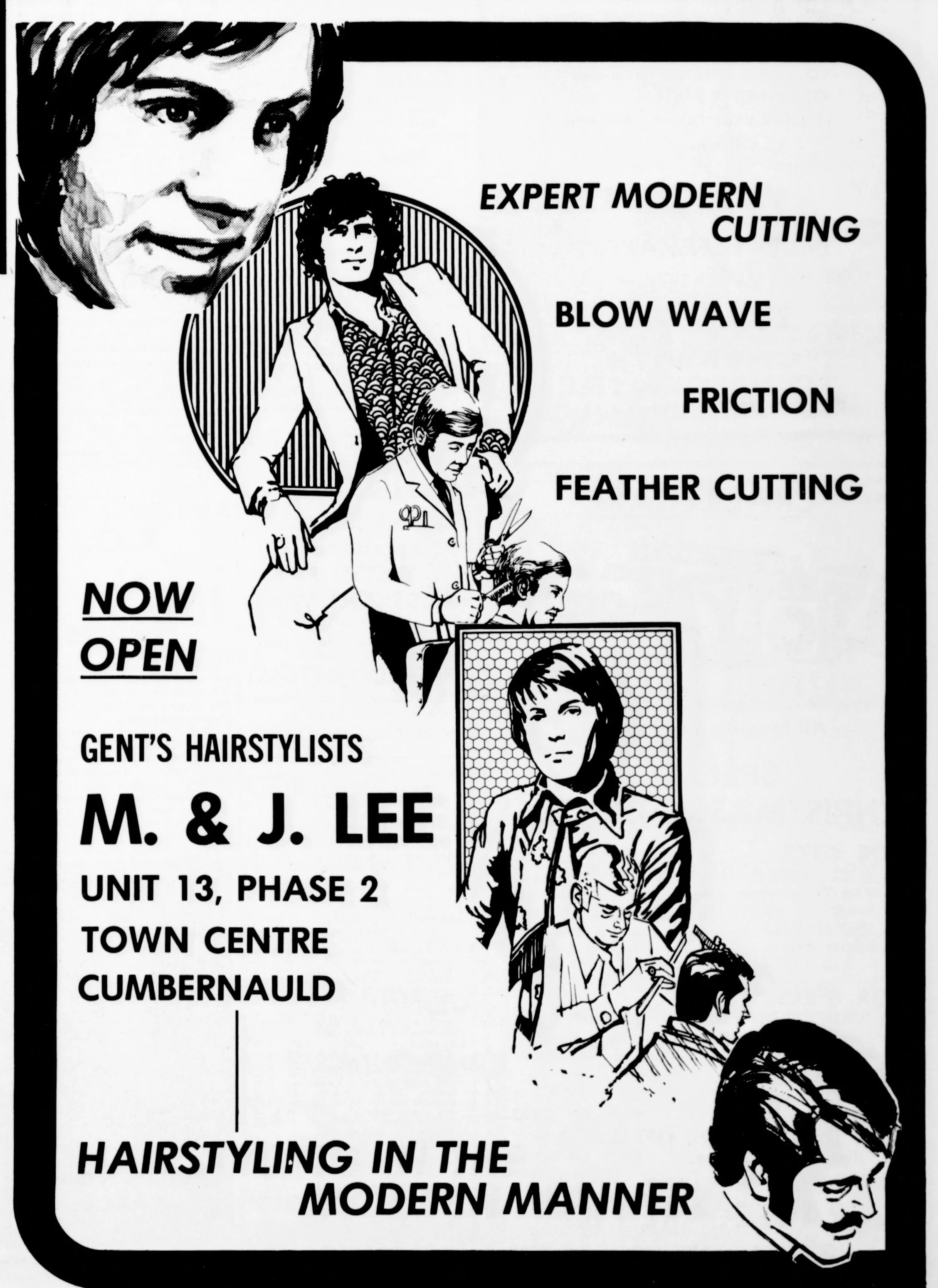 M & J Lee Hairstylists Dec 1971