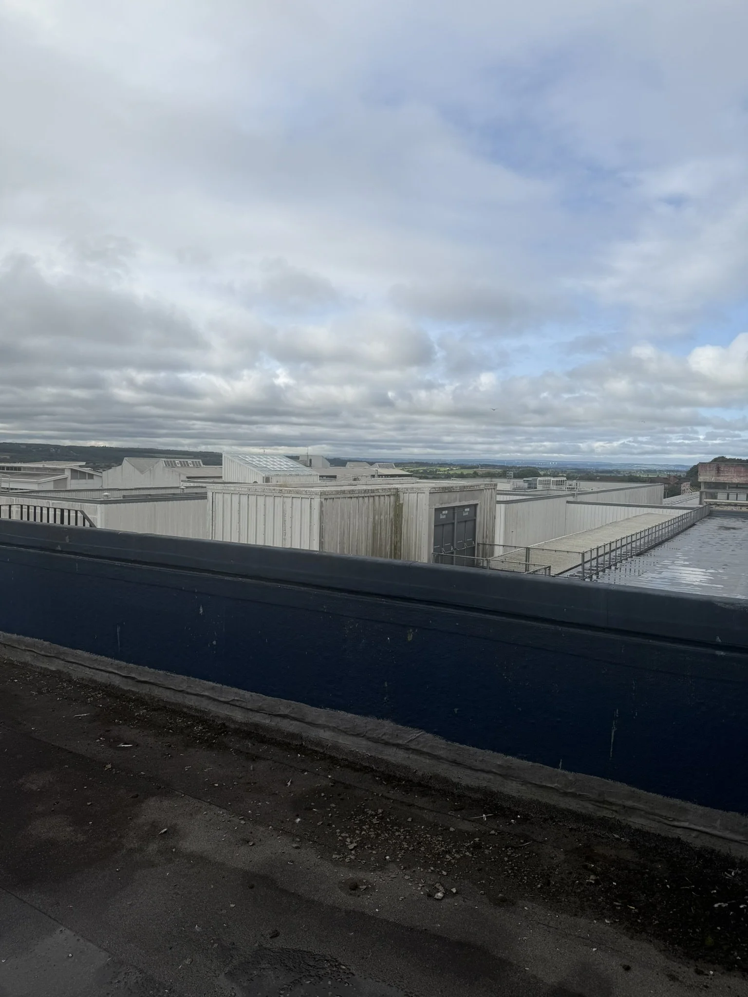 Rooftop outside library