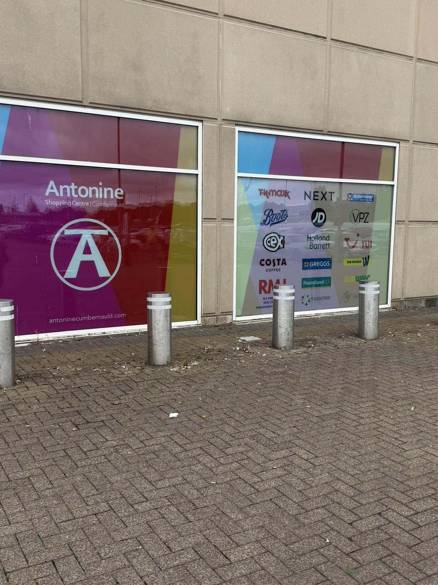 Former Dunnes/TJ Hughes store in Antonine Centre