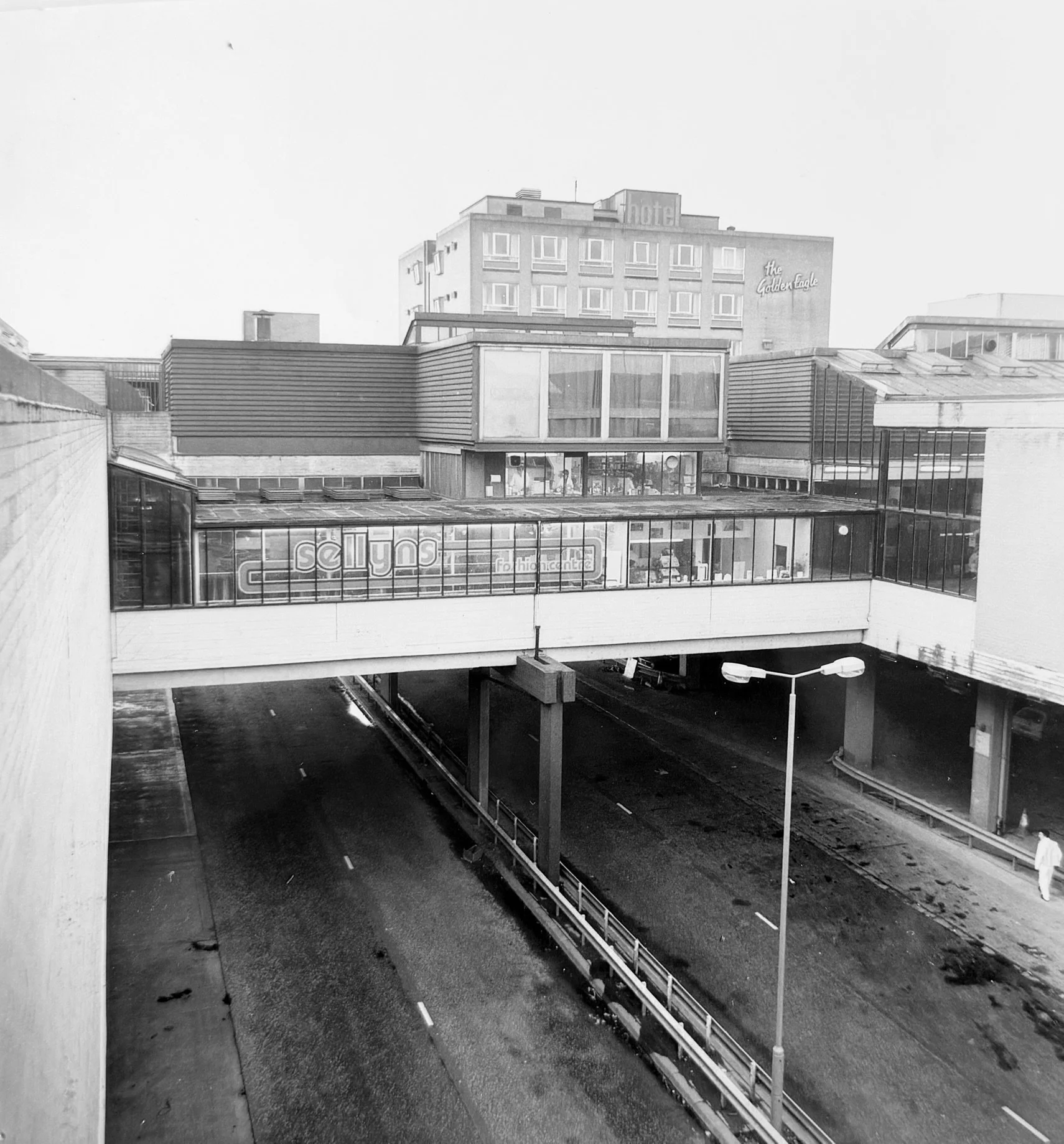 Walkway across Central Way. Photo taken from CDC Collection, held in NLC Archives.
