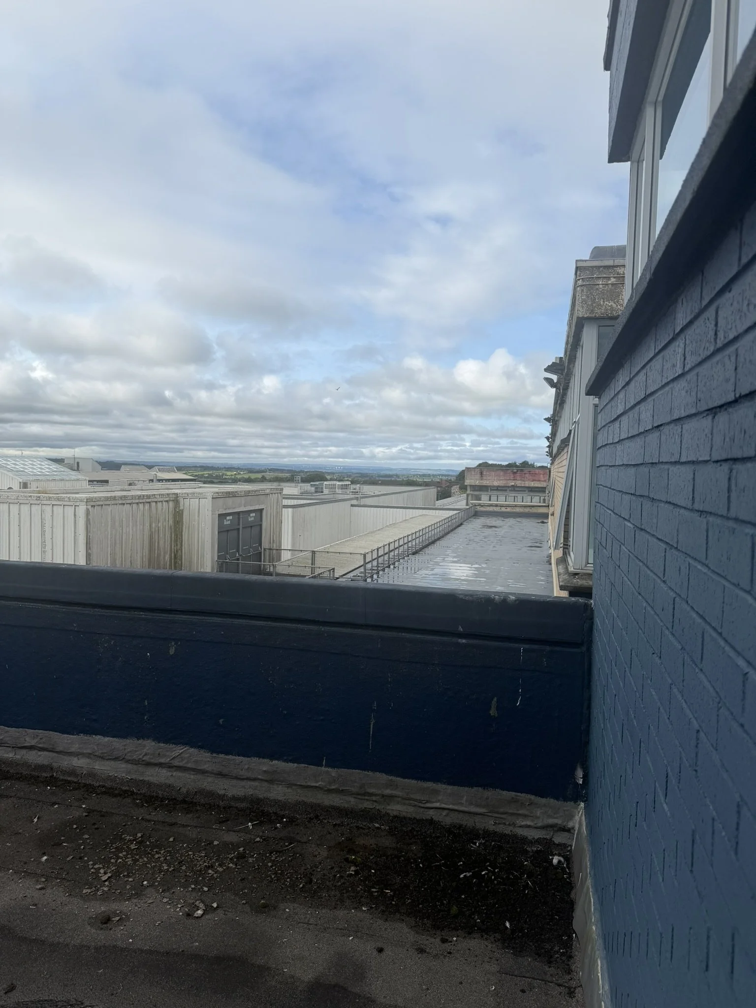 Rooftop outside library