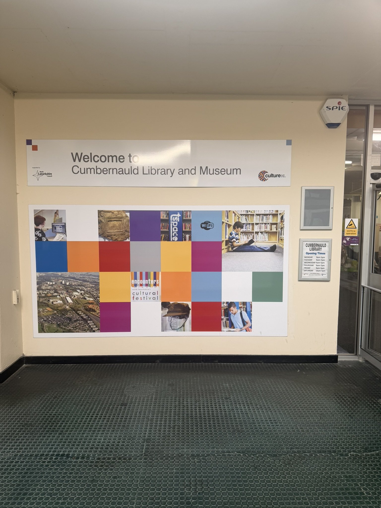 Entrance to the library