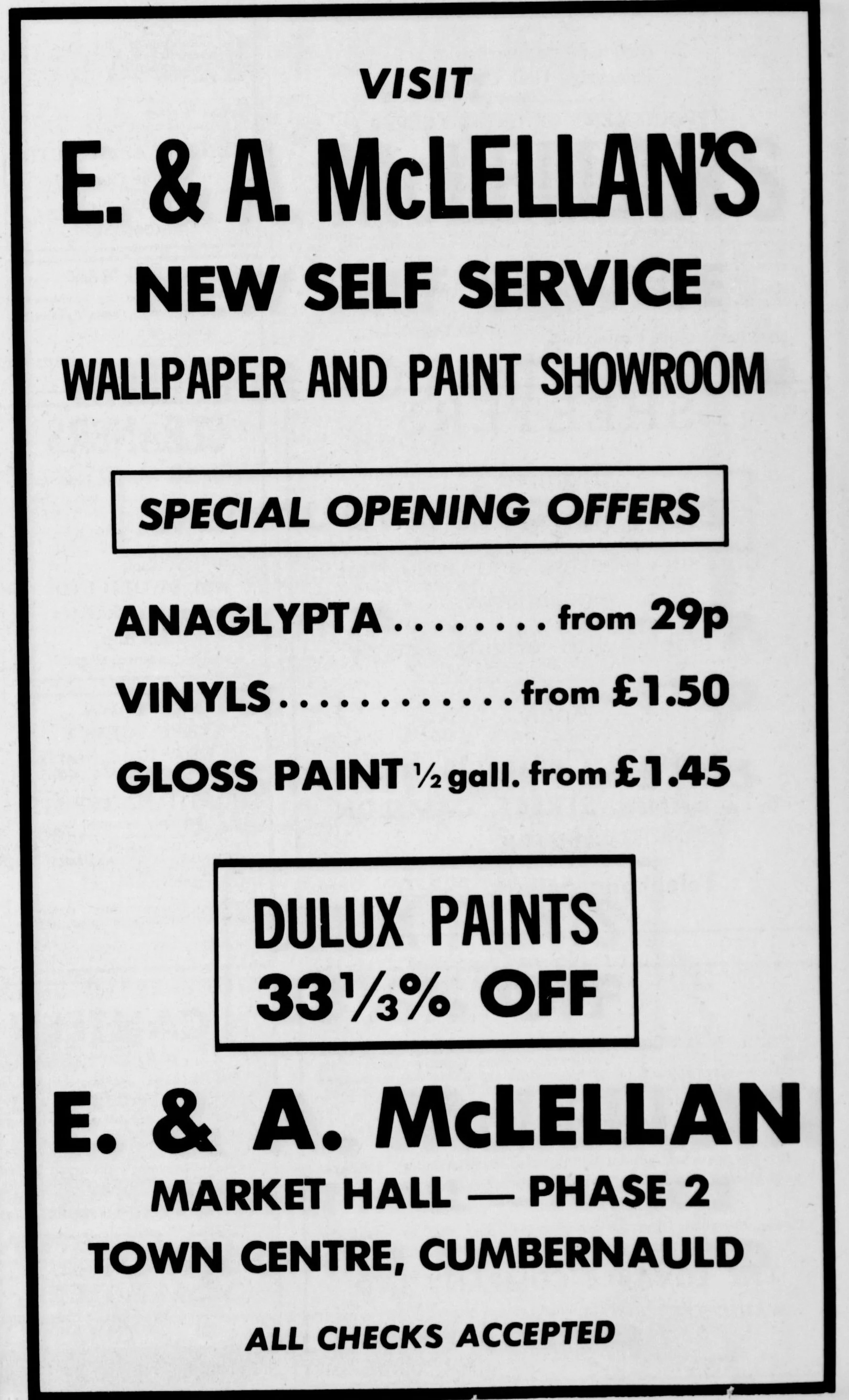 E. & A. McLellan May 1972