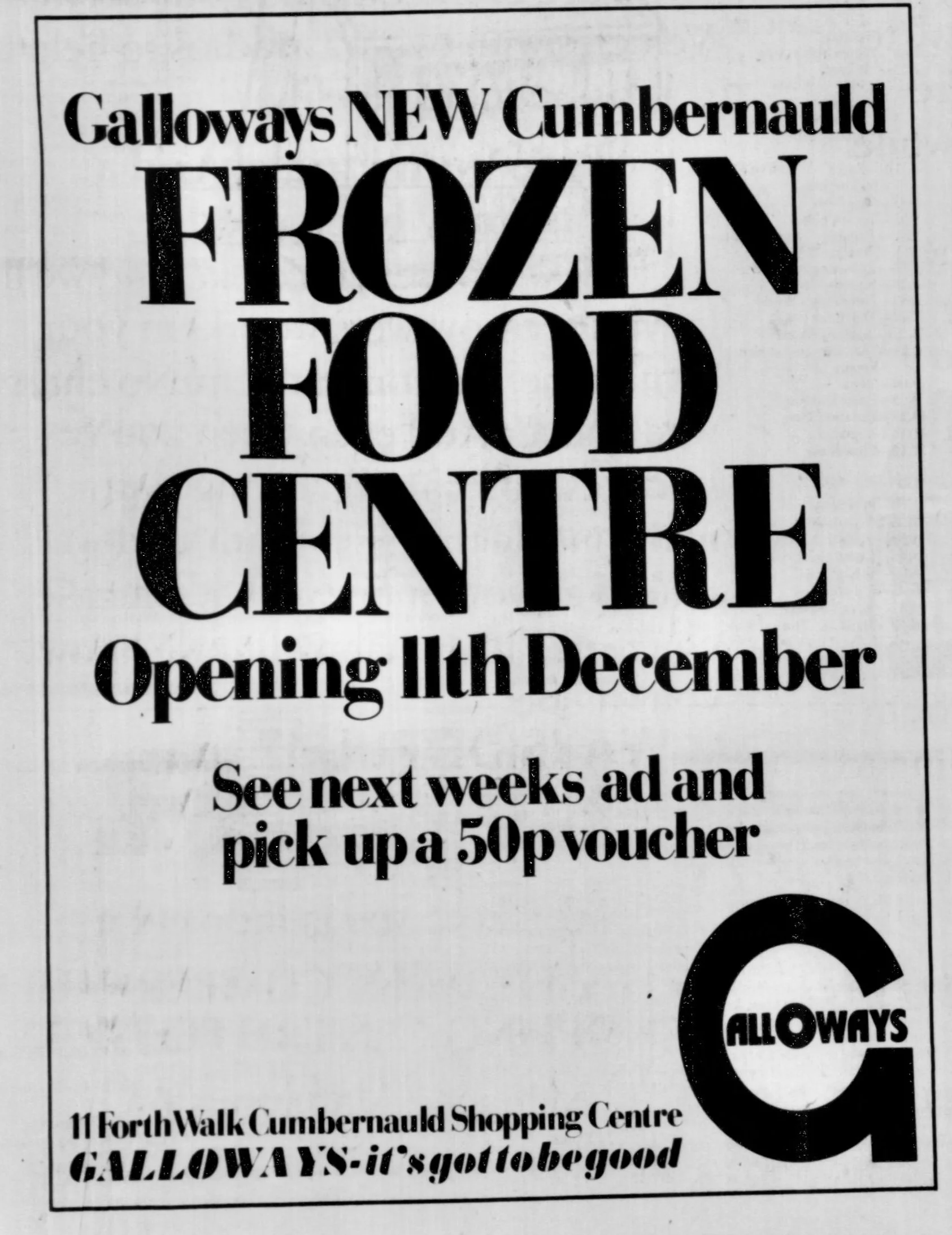 Galloway Frozen Good Dec 1980