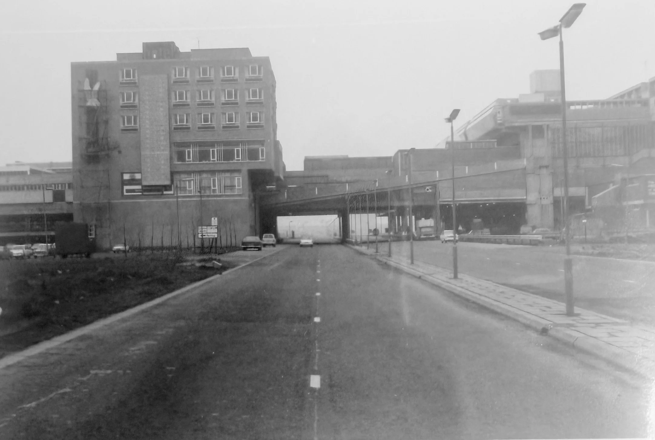 Shot of Central Way going towards the Golden Eagle. Photo taken from CDC Collection, held in NLC Archives.