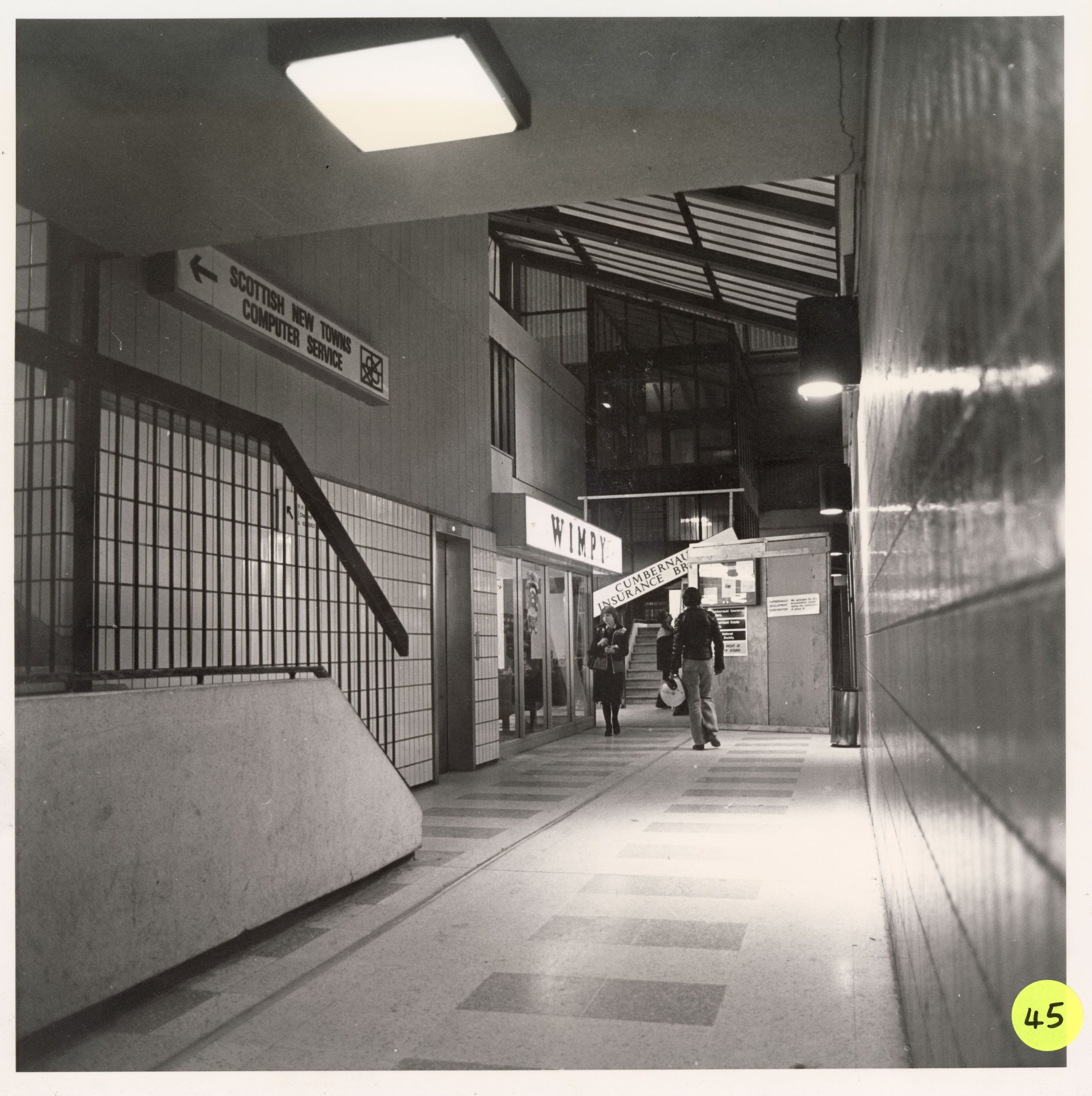 Walkway leading to the Wimpy. Photo taken from CDC Collection, held in NLC Archives.