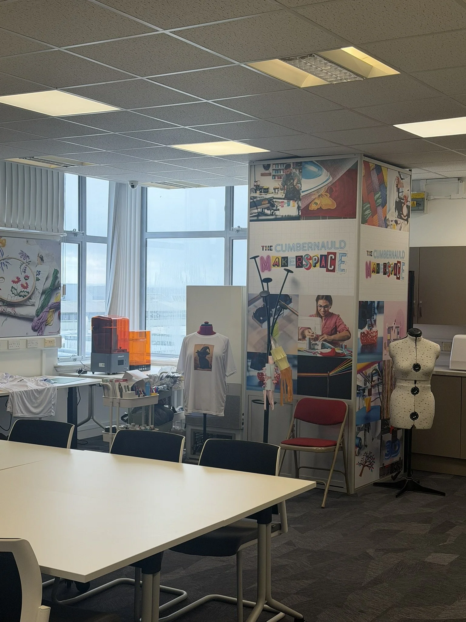 Makerspace inside library