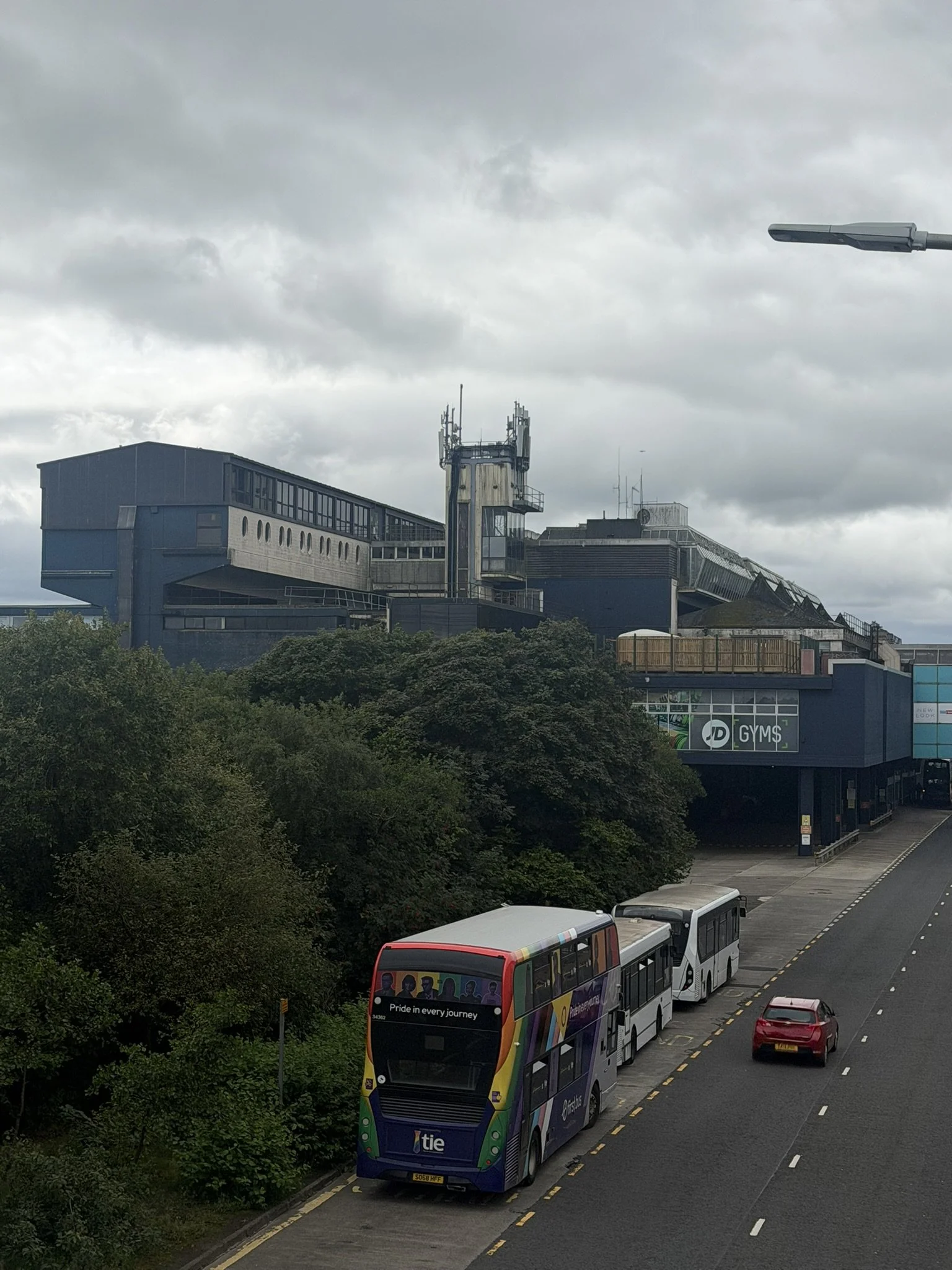 Town Centre building (Phase 1), now painted blue