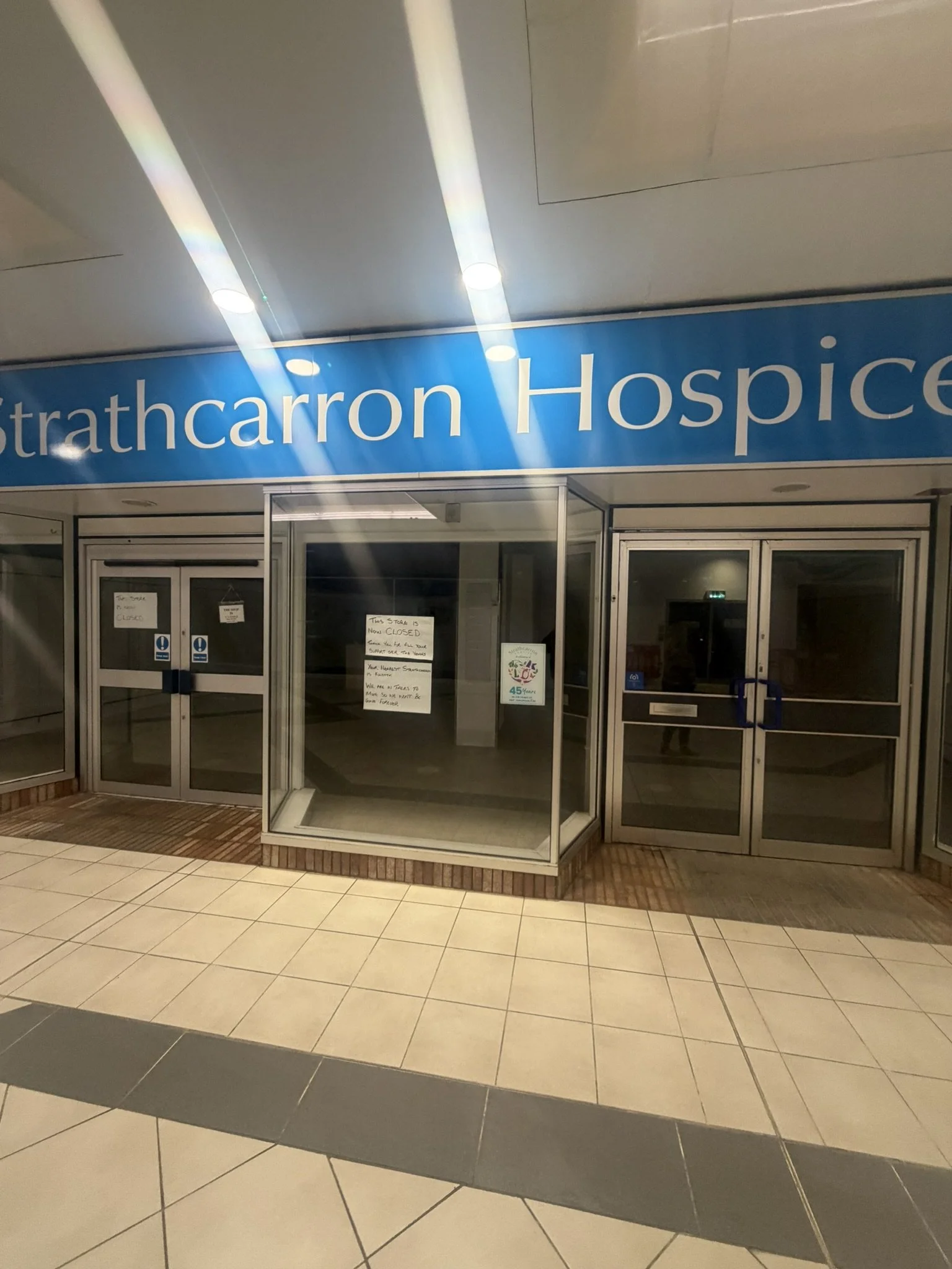 Strathcarron Hospice shop (now closed)