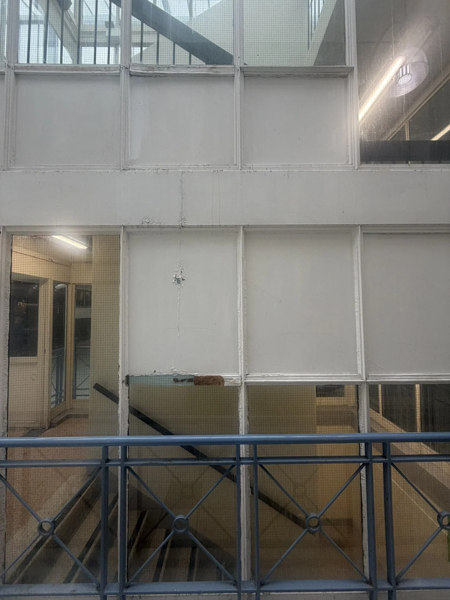 Staircase leading to walkway across Central Way (outside Iceland)