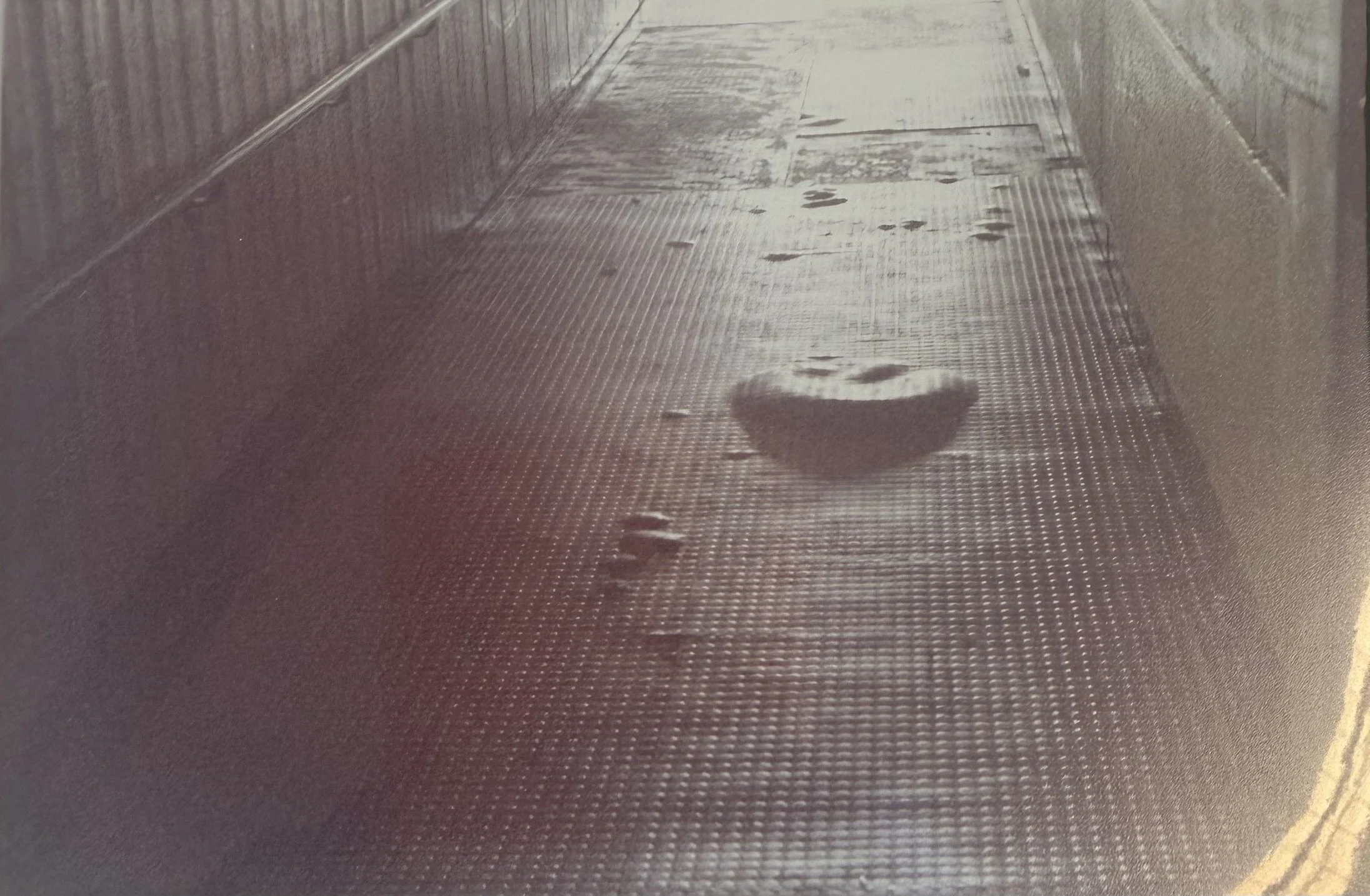 Bubbling of floor surfaces in corridor