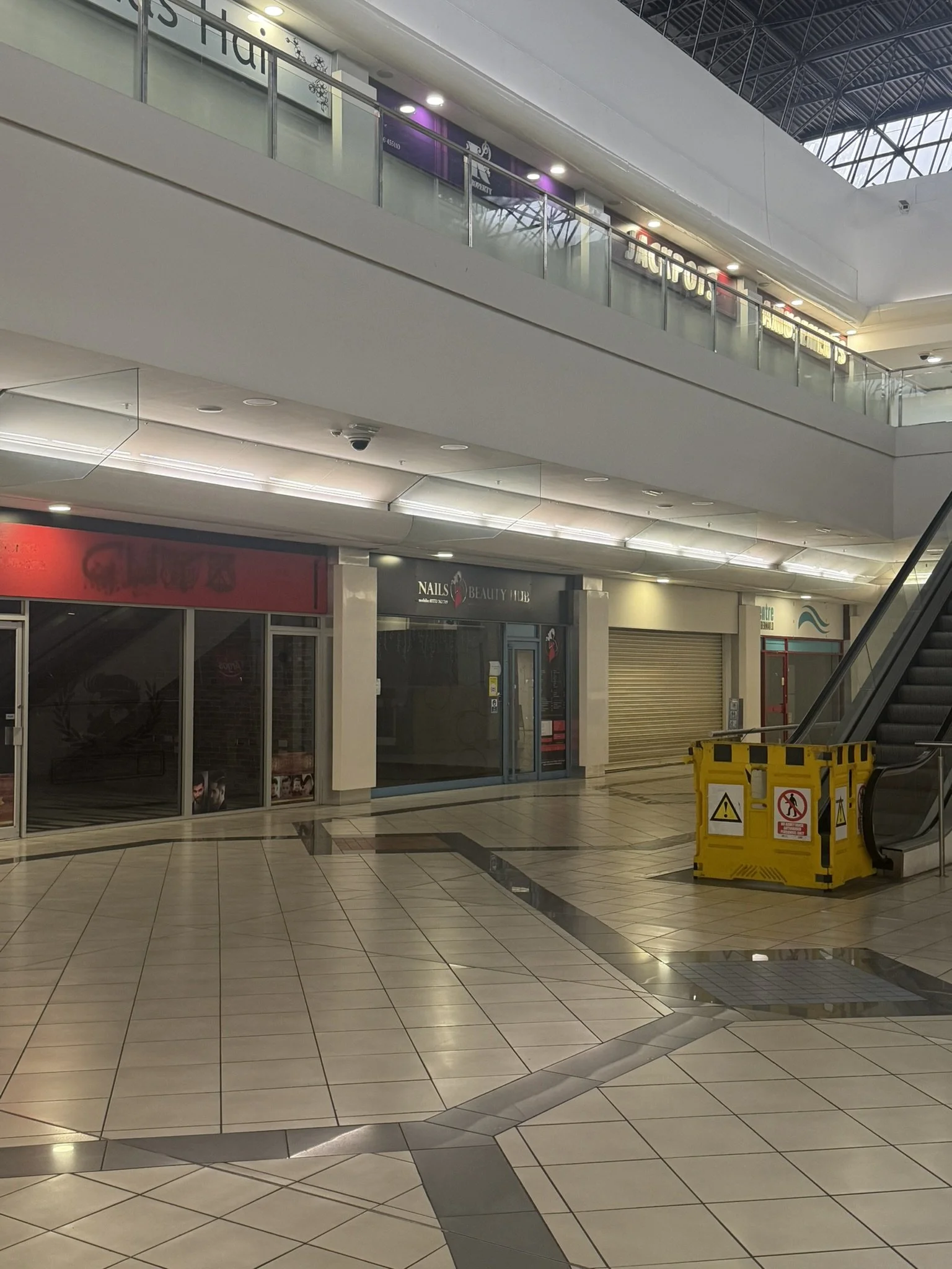 Bottom of escalator in Phase 4