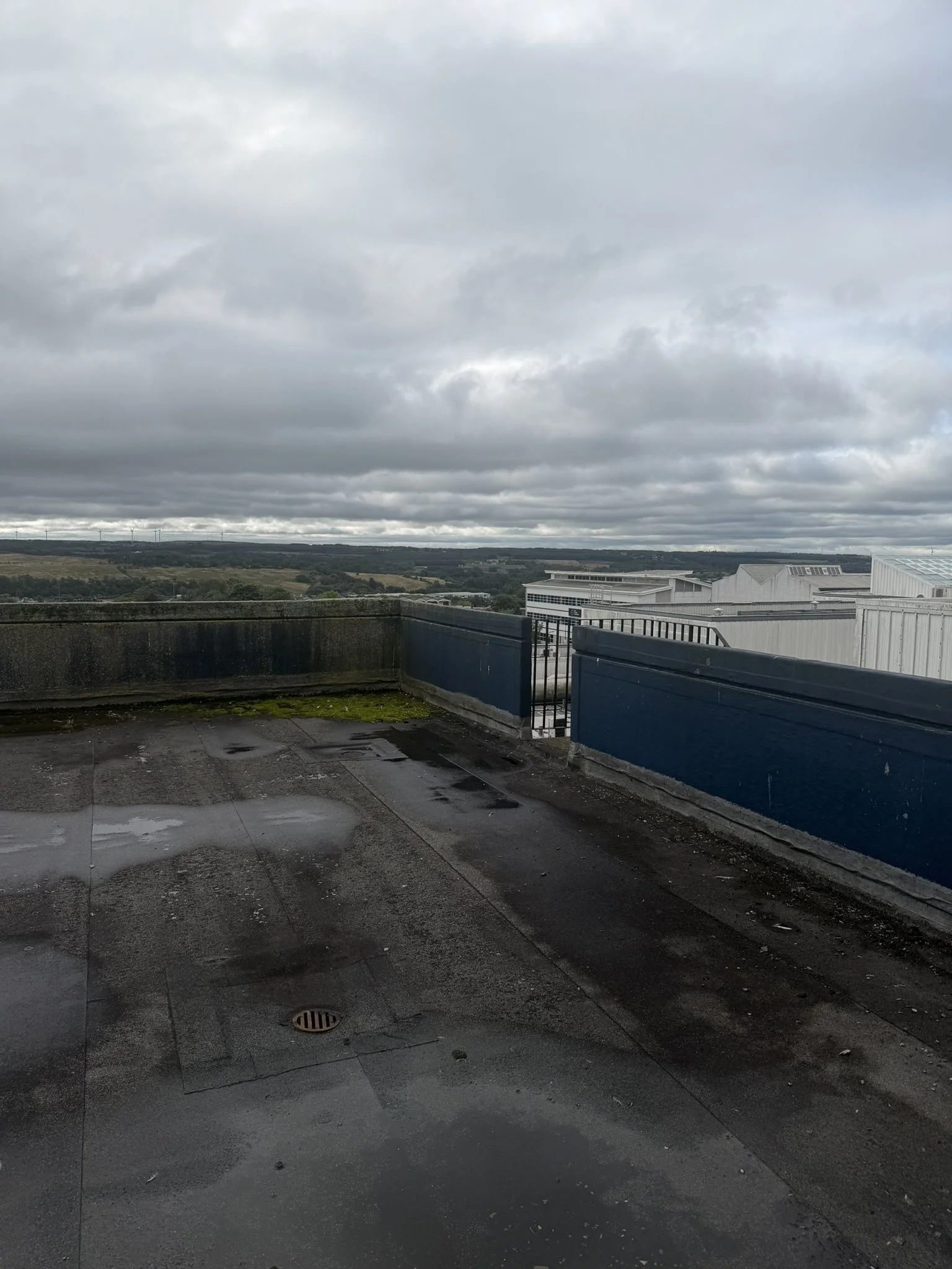 Rooftop outside library