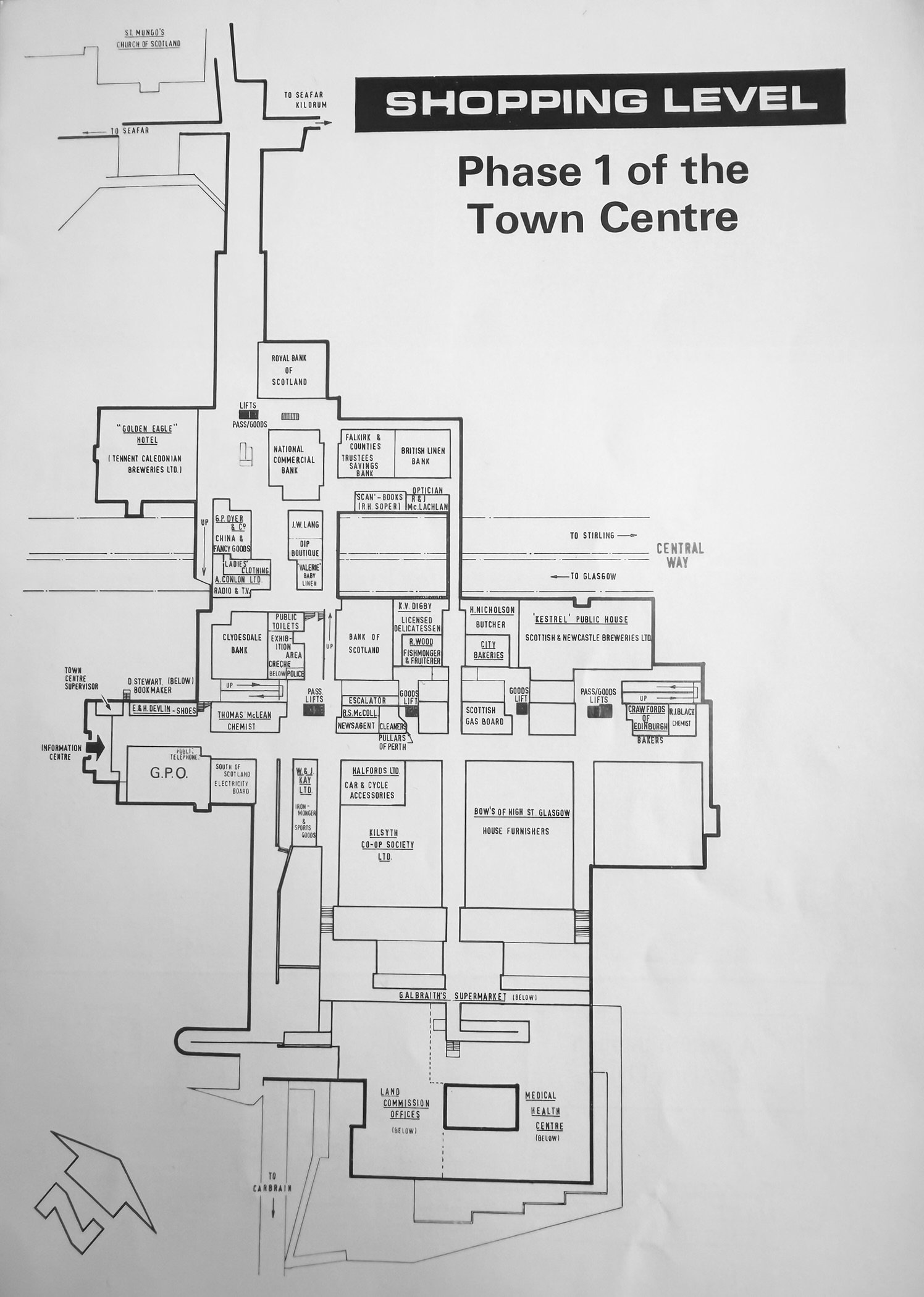 Phase 1 map; taken from Princess Margaret booklet