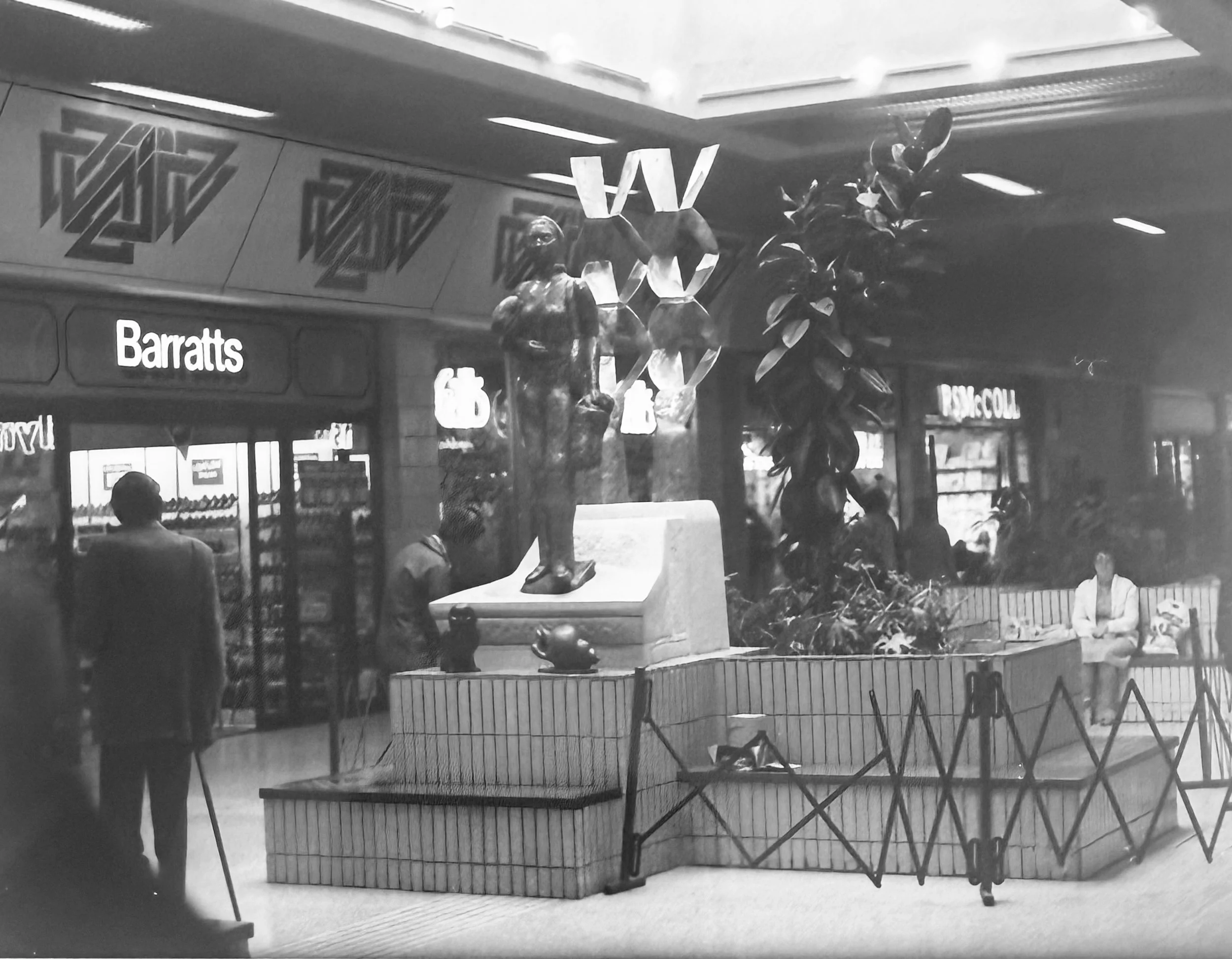 The Shopper statue; Barratts