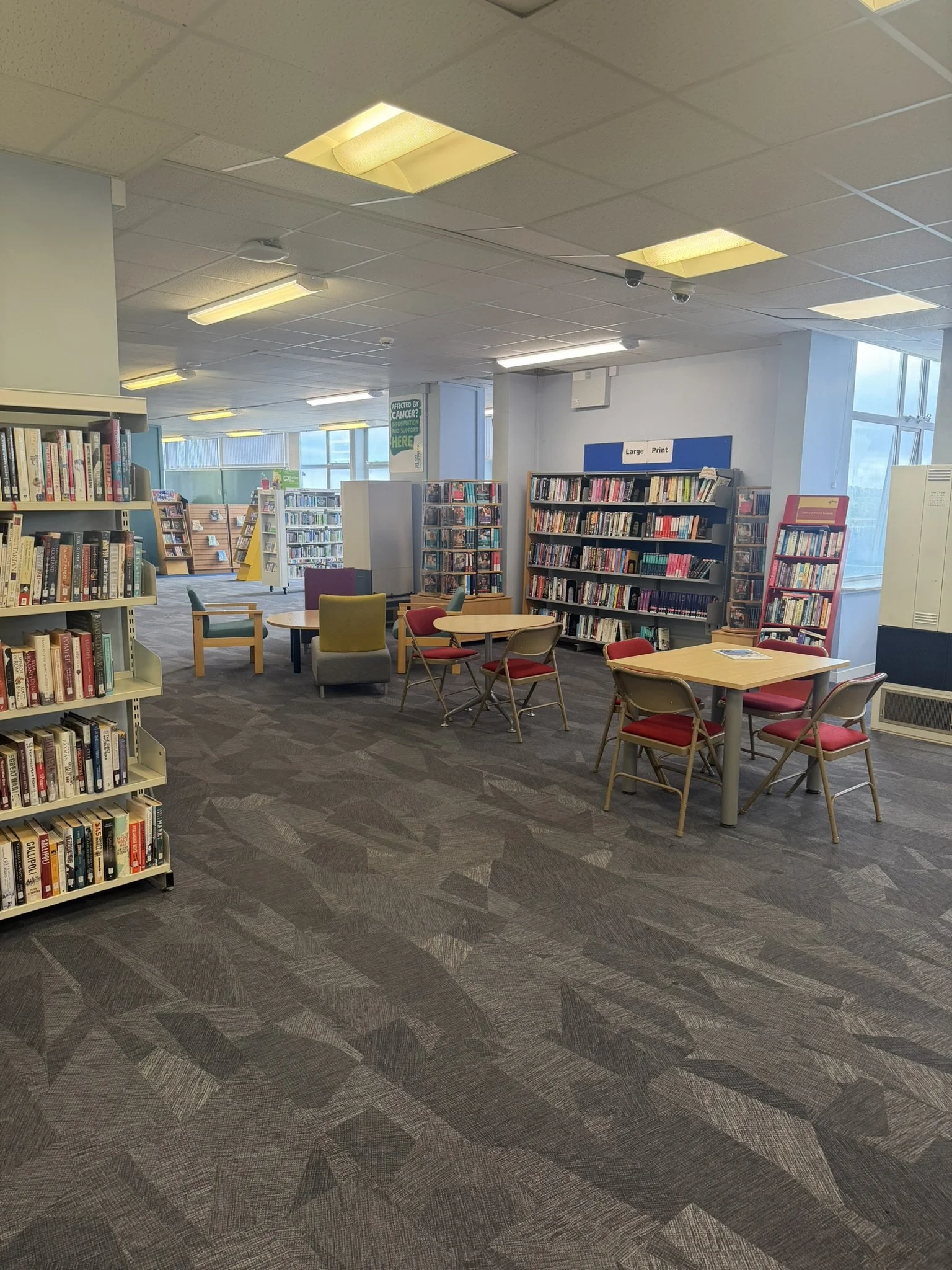 Inside library