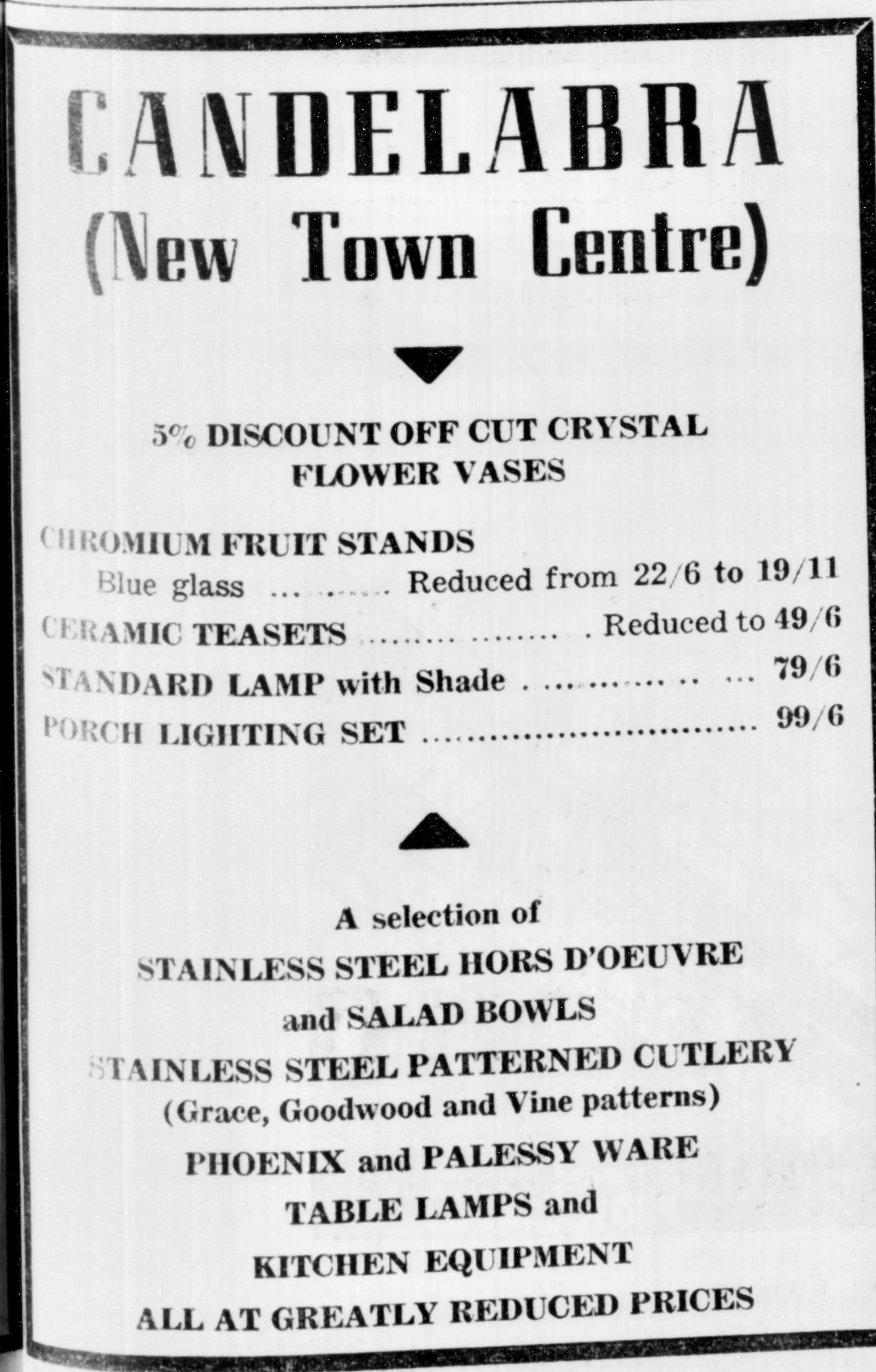 Candelabra May 1967