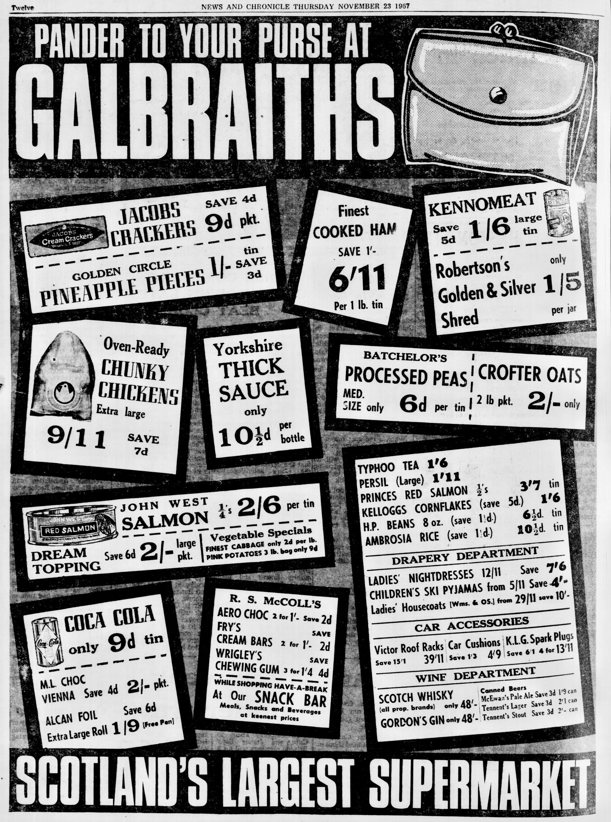 Galbraiths Supermarket Nov 1967