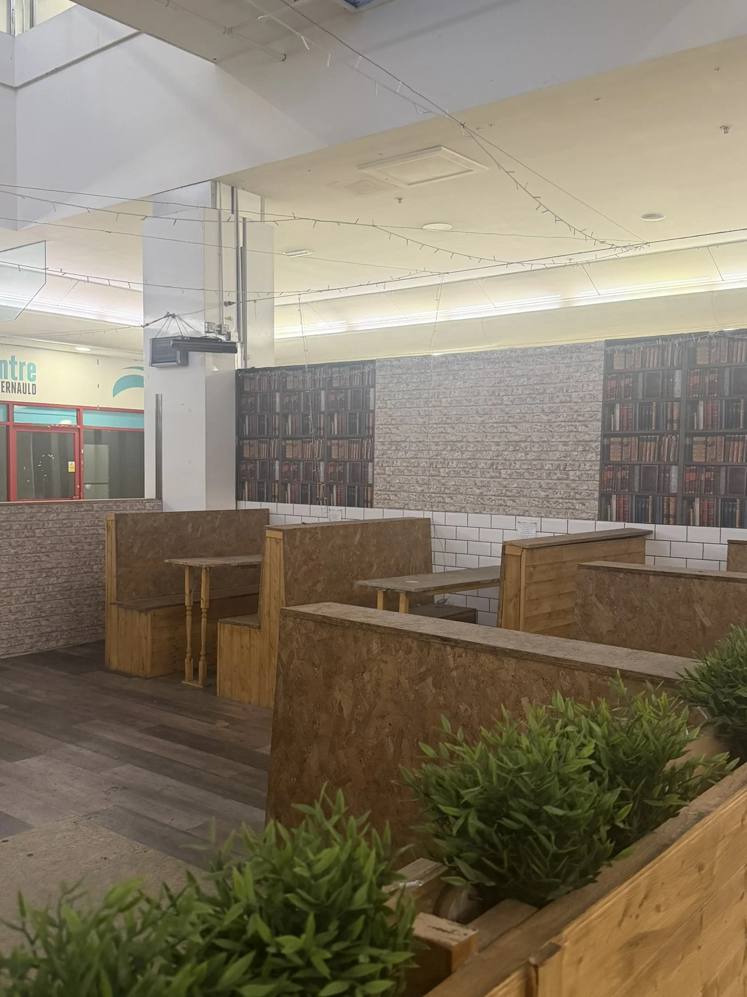 Seating area for cafe area in Phase 4