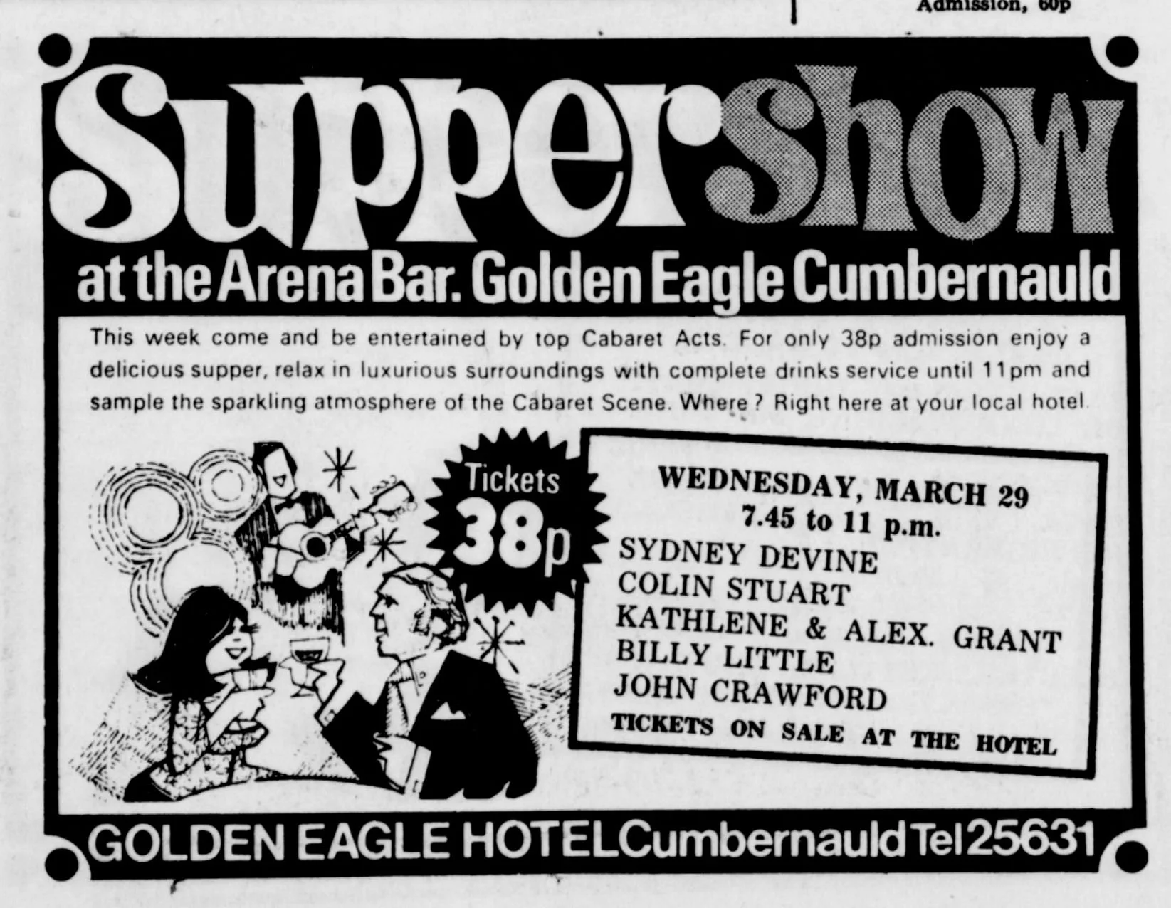 Arena Bar, Golden Eagle Mar 1972
