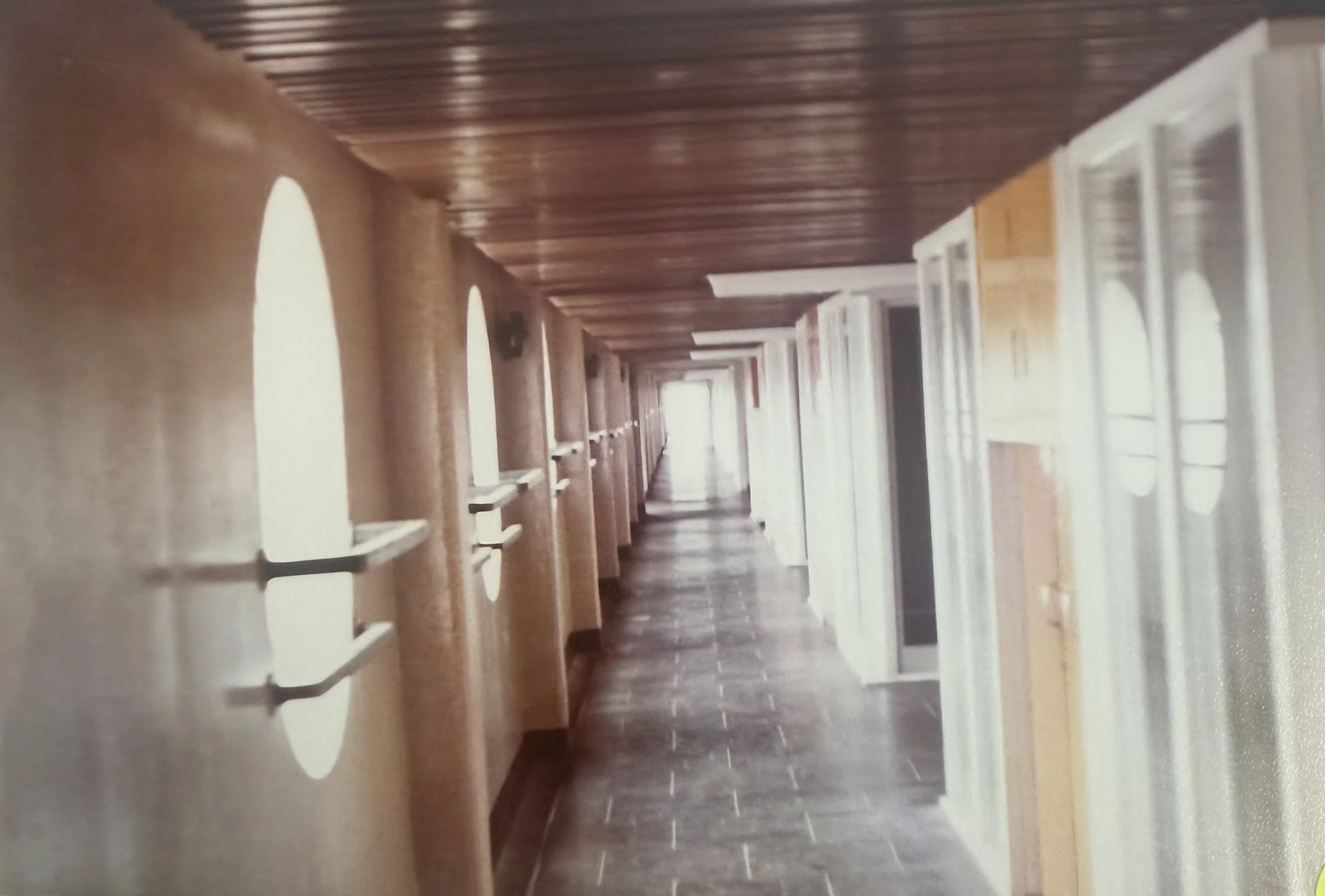 Corridor leading to Penthouses. Photo taken from CDC Collection, held in NLC Archives.
