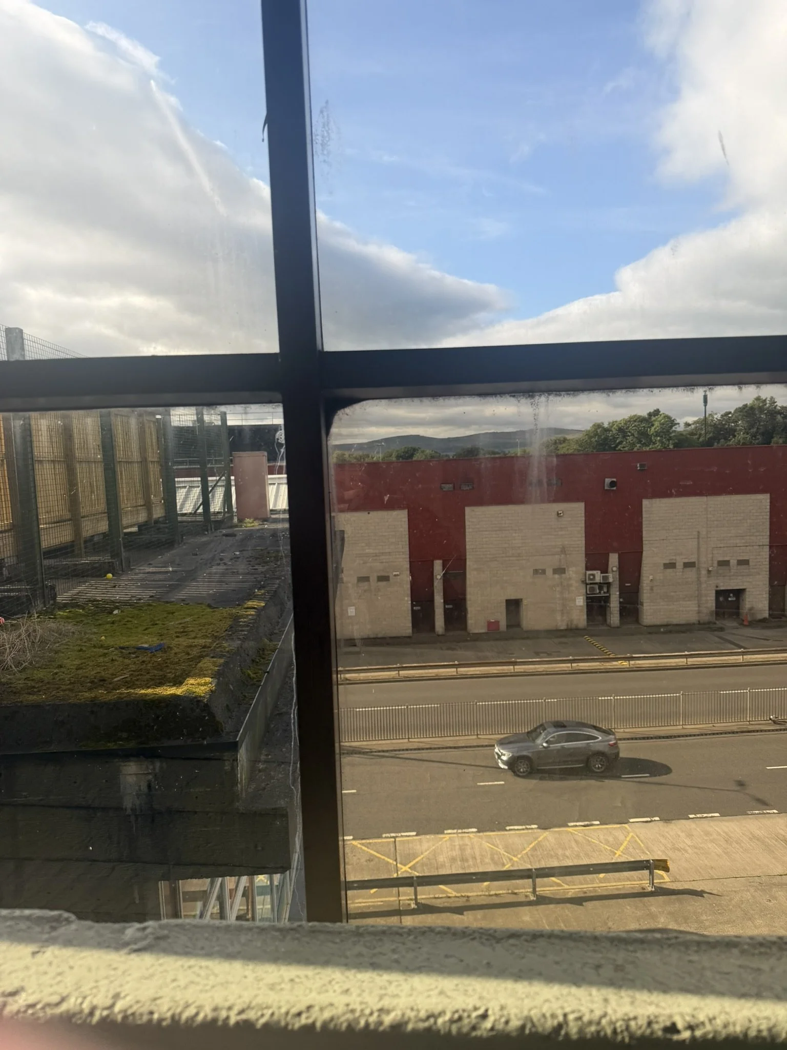 Looking across Central Way at Phase 4