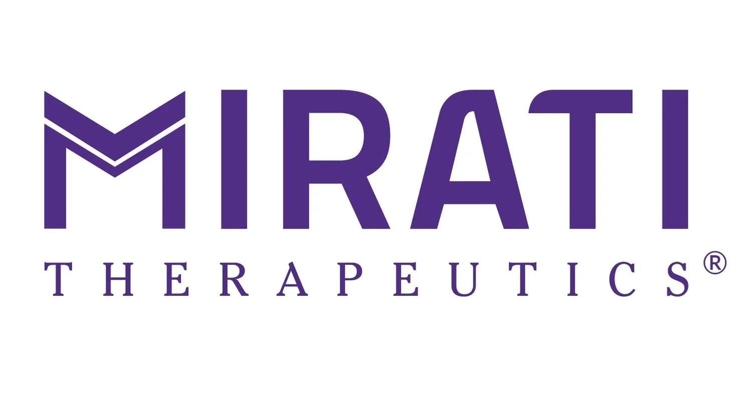 MIRATI Therapeutics logo in purple text on a white background