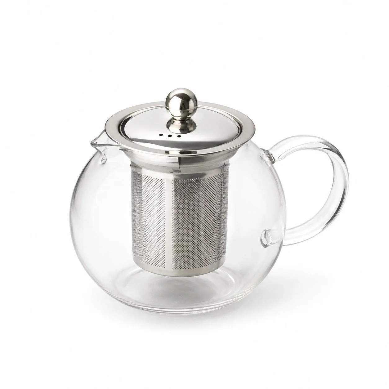 Glass Teapot with Steel Infuser Filter