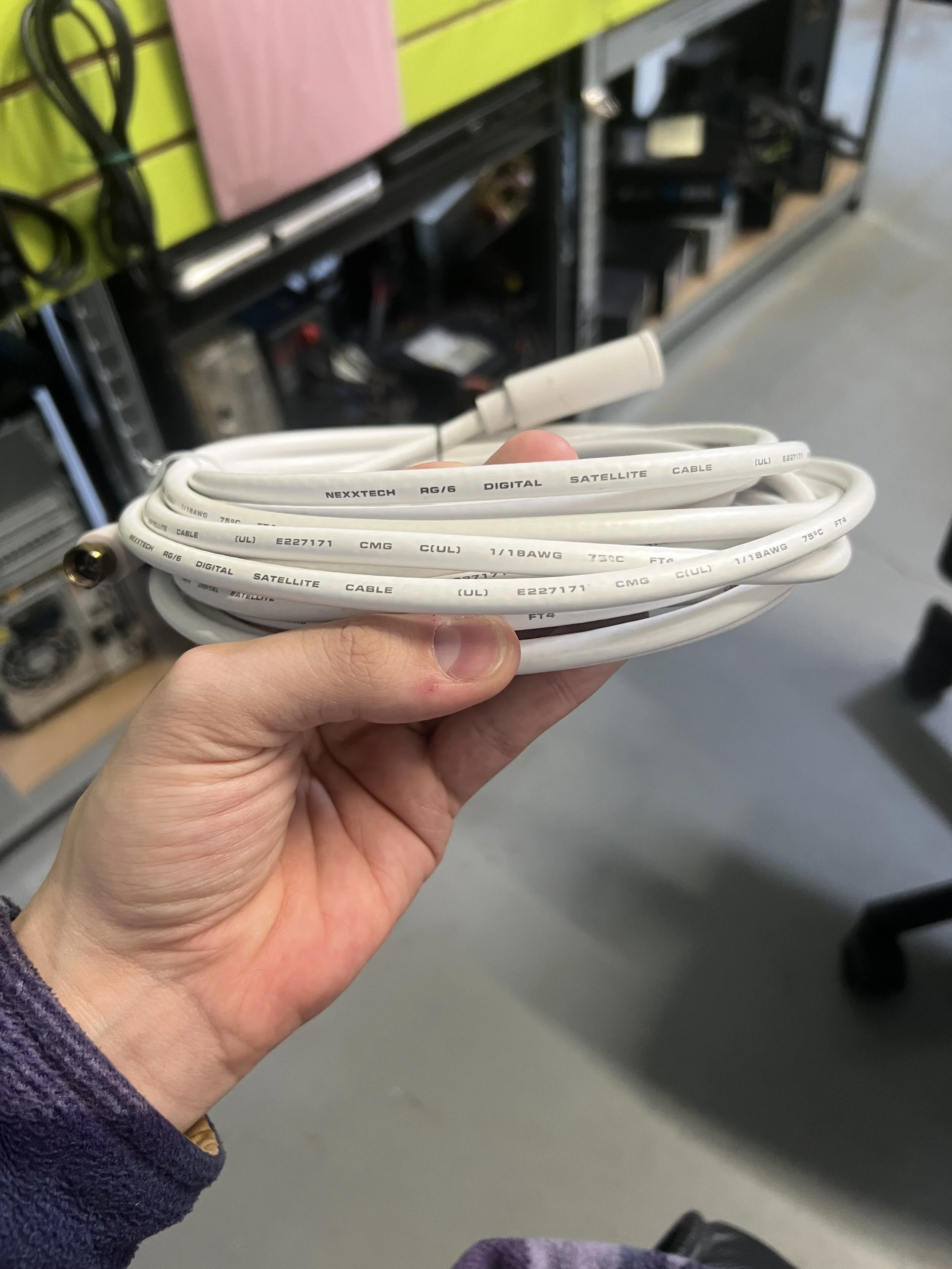 Nexxtech Digital Satellite RG6 Coaxial Cable.