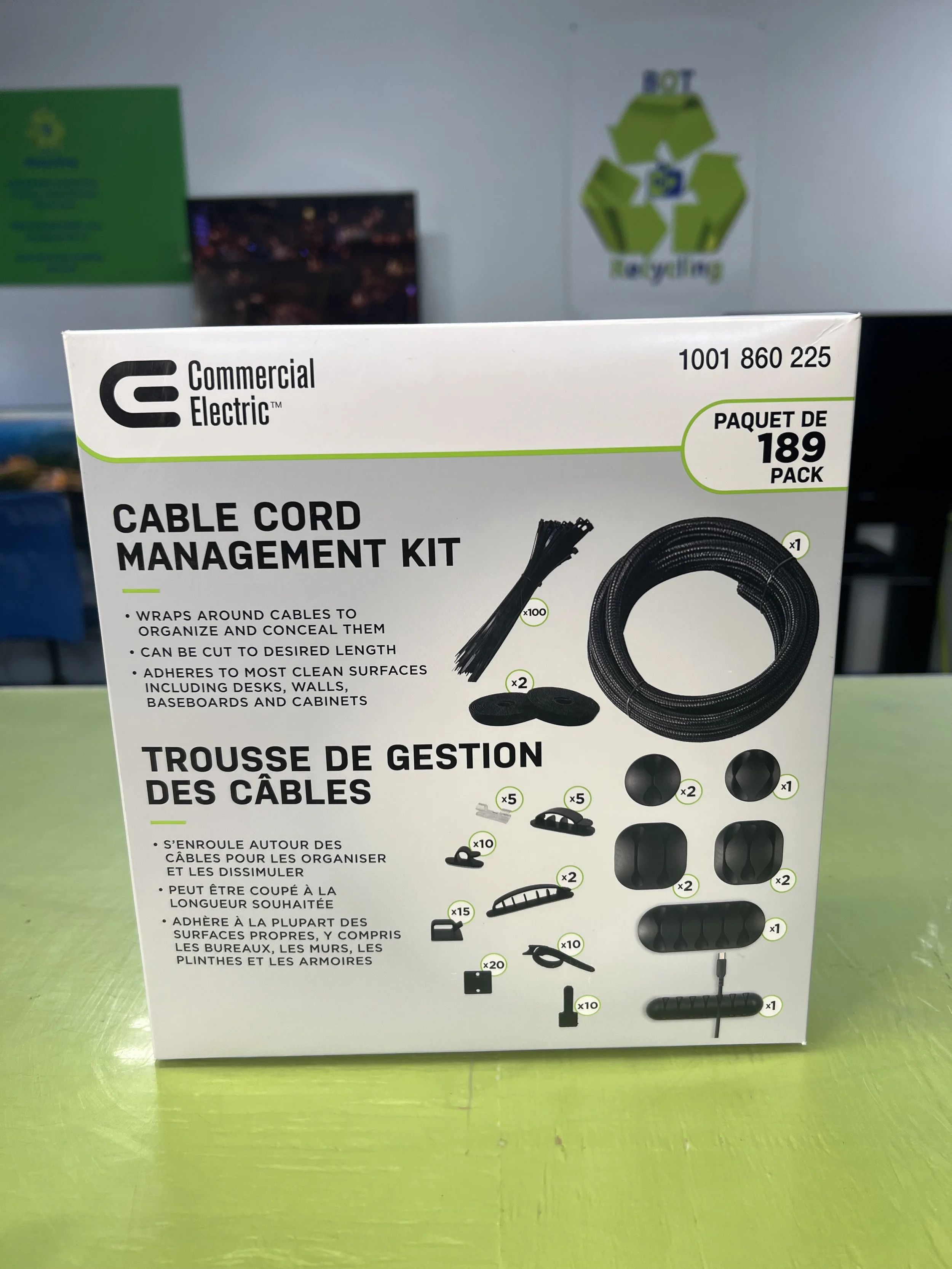 Commercial Electric Cable Cord Management Kit (189-Pack)