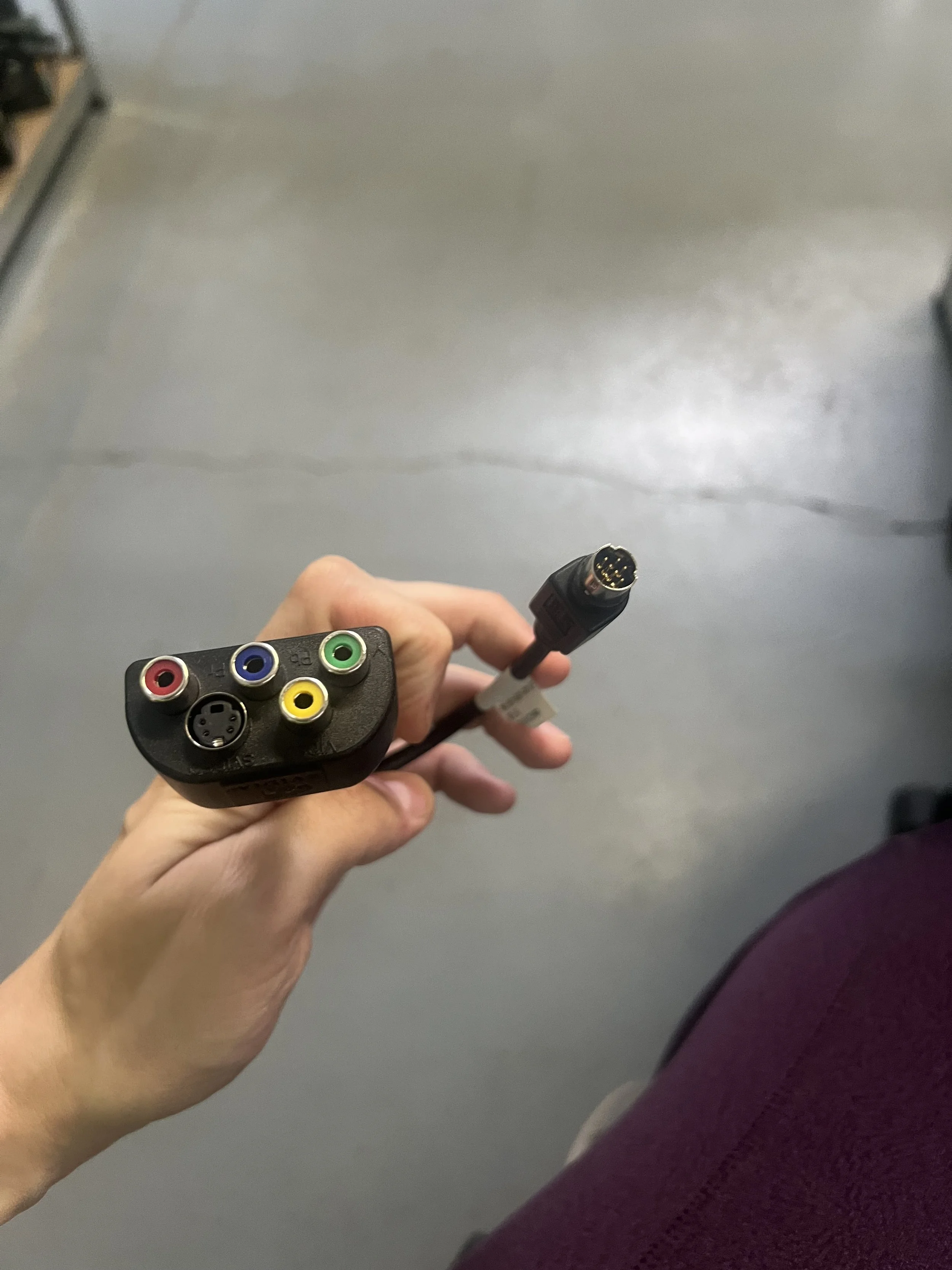 Nvidia Compupack 9-Pin VIVO (Video-In Video-Out) to Component, Composite, and S-Video Adapter Cable.