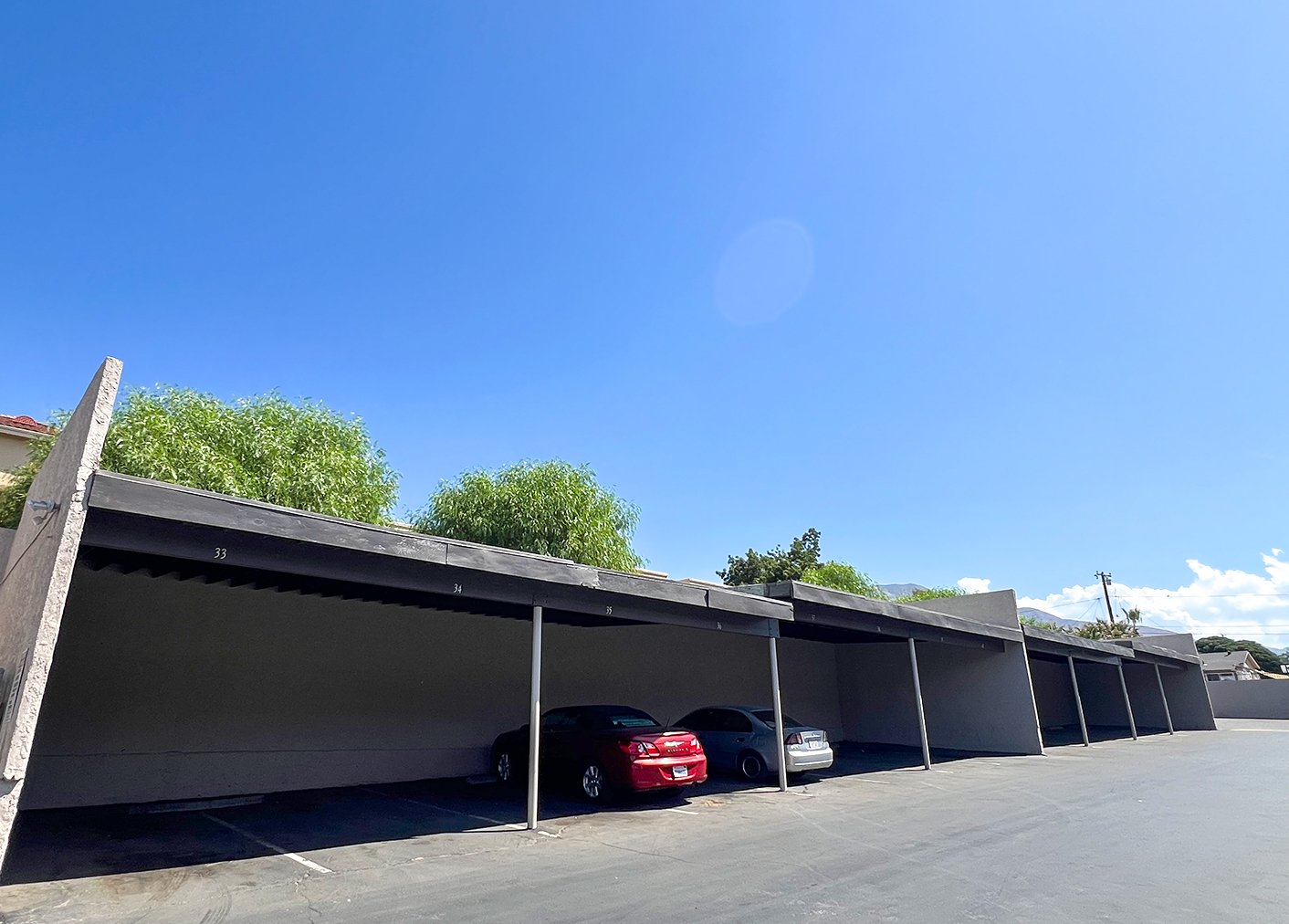 Covered Carport Parking at Highland Club Apartments