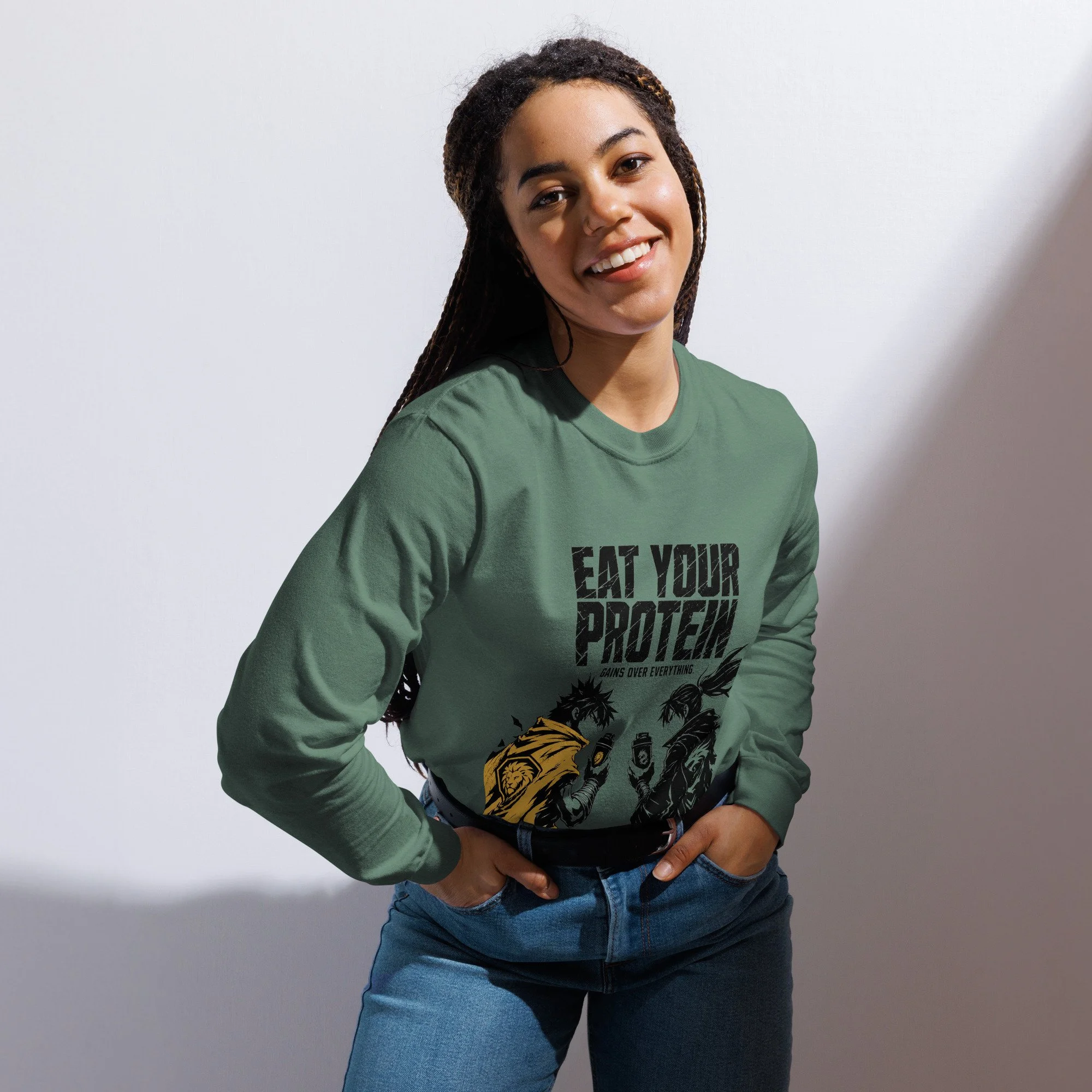 Eat Your Protein long-sleeve shirt