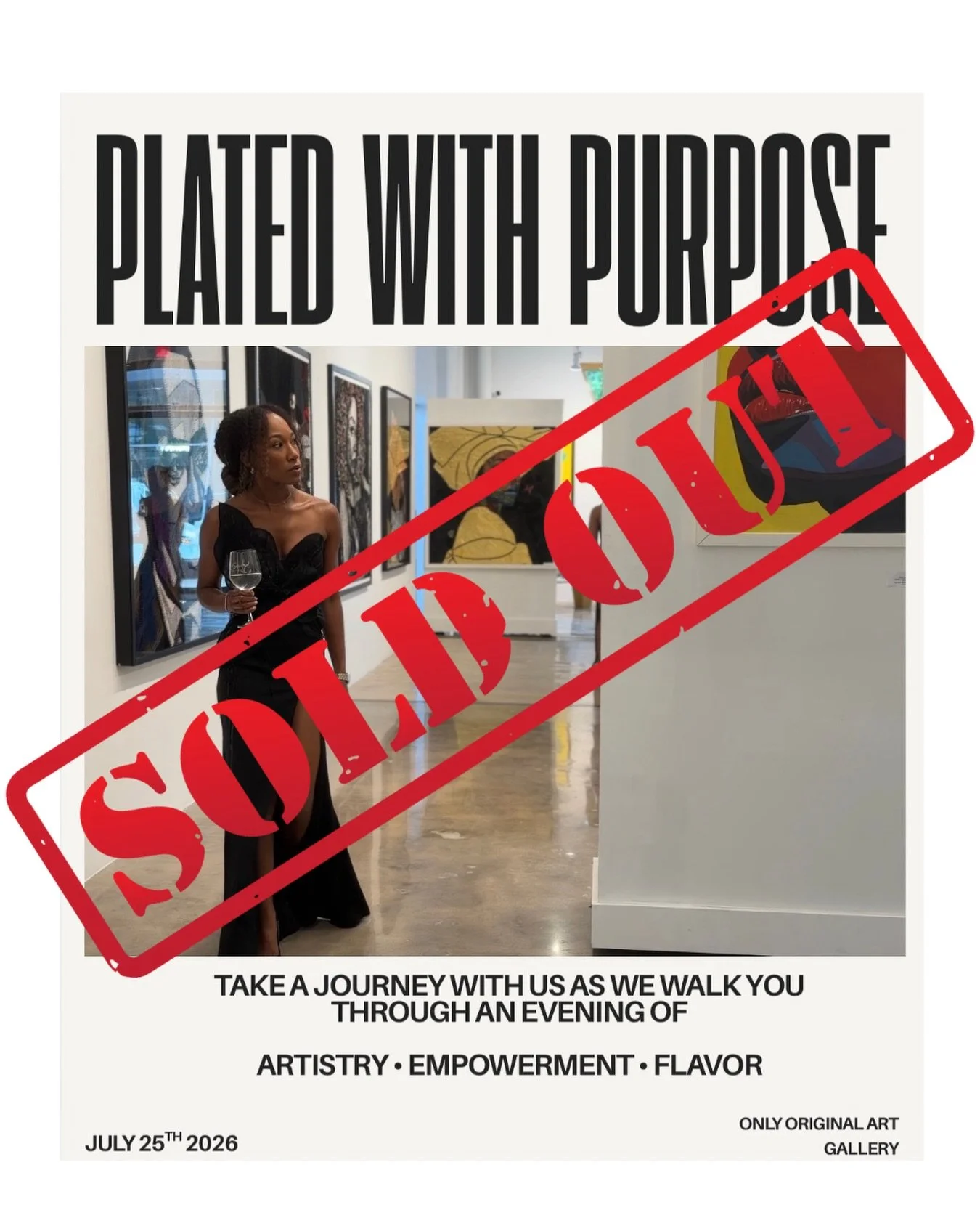 SOLD OUT. 🔴

Plated with Purpose is officially sold out!
To everyone who bought a seat, shared the post, and told a friend &mdash; thank you. This is what it looks like when a community rallies around purpose.

Don&rsquo;t miss the next one. Link in